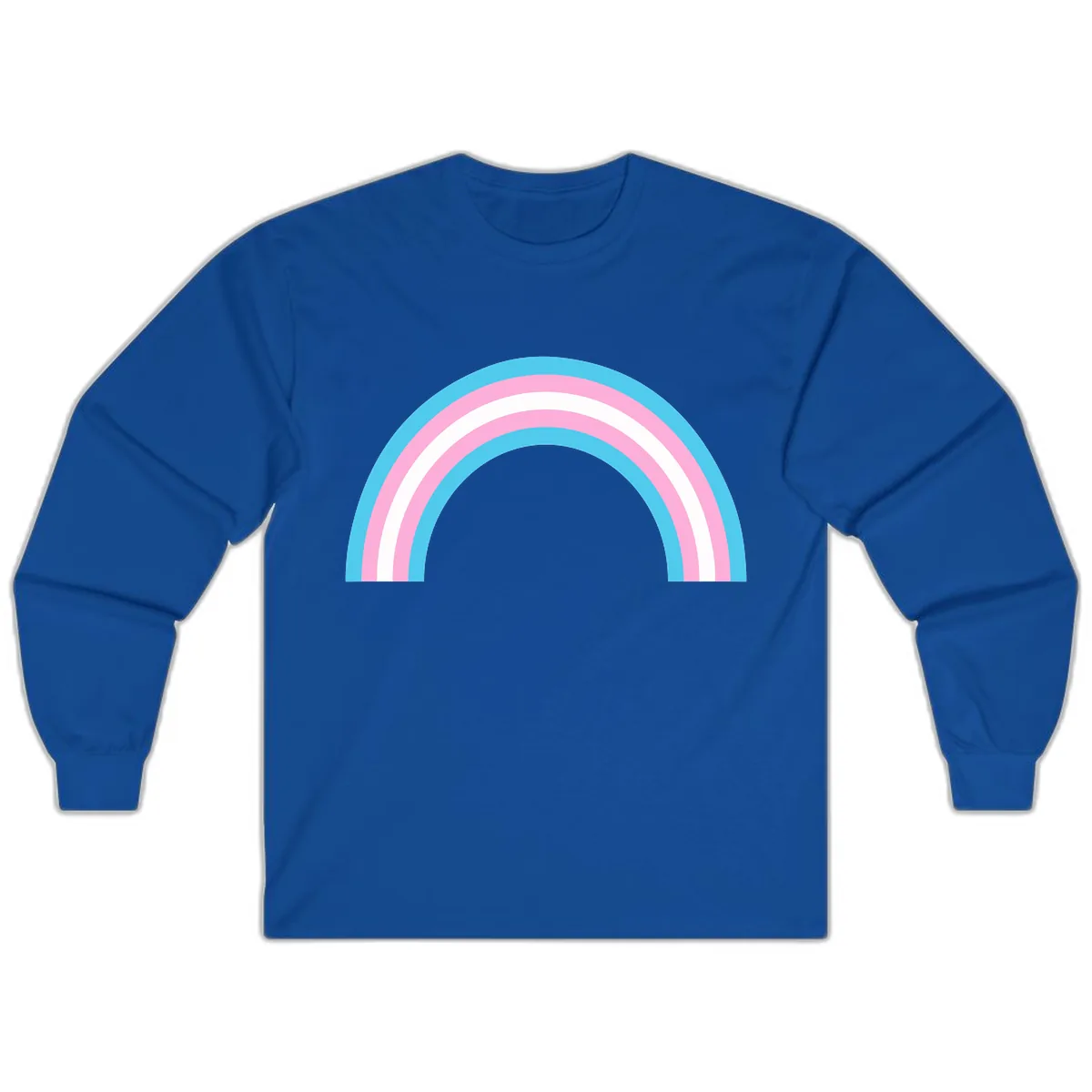 Pastel Rainbow Arch Long Sleeve in Royal