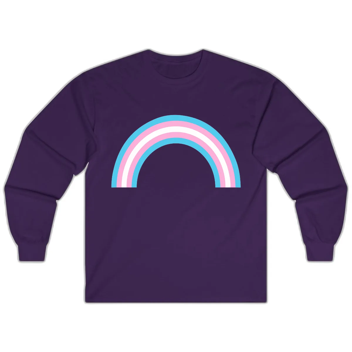 Pastel Rainbow Arch Long Sleeve in Purple