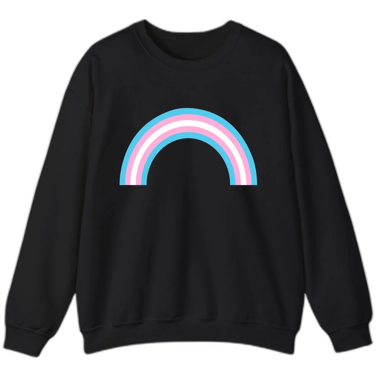 Pastel Rainbow Arch Sweatshirt in Black