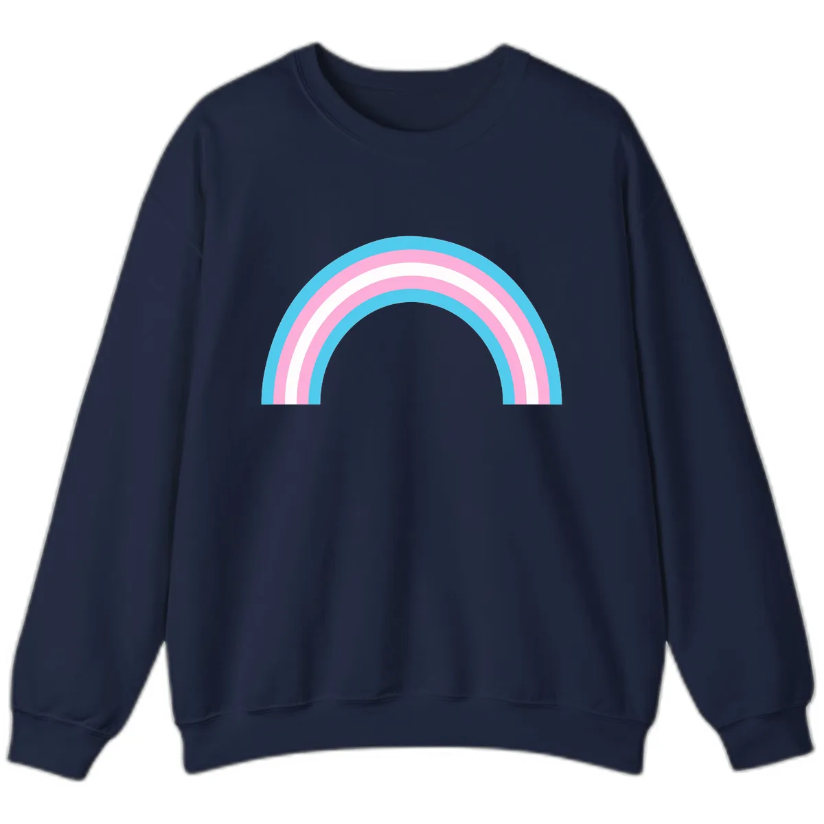 Pastel Rainbow Arch Sweatshirt in Navy