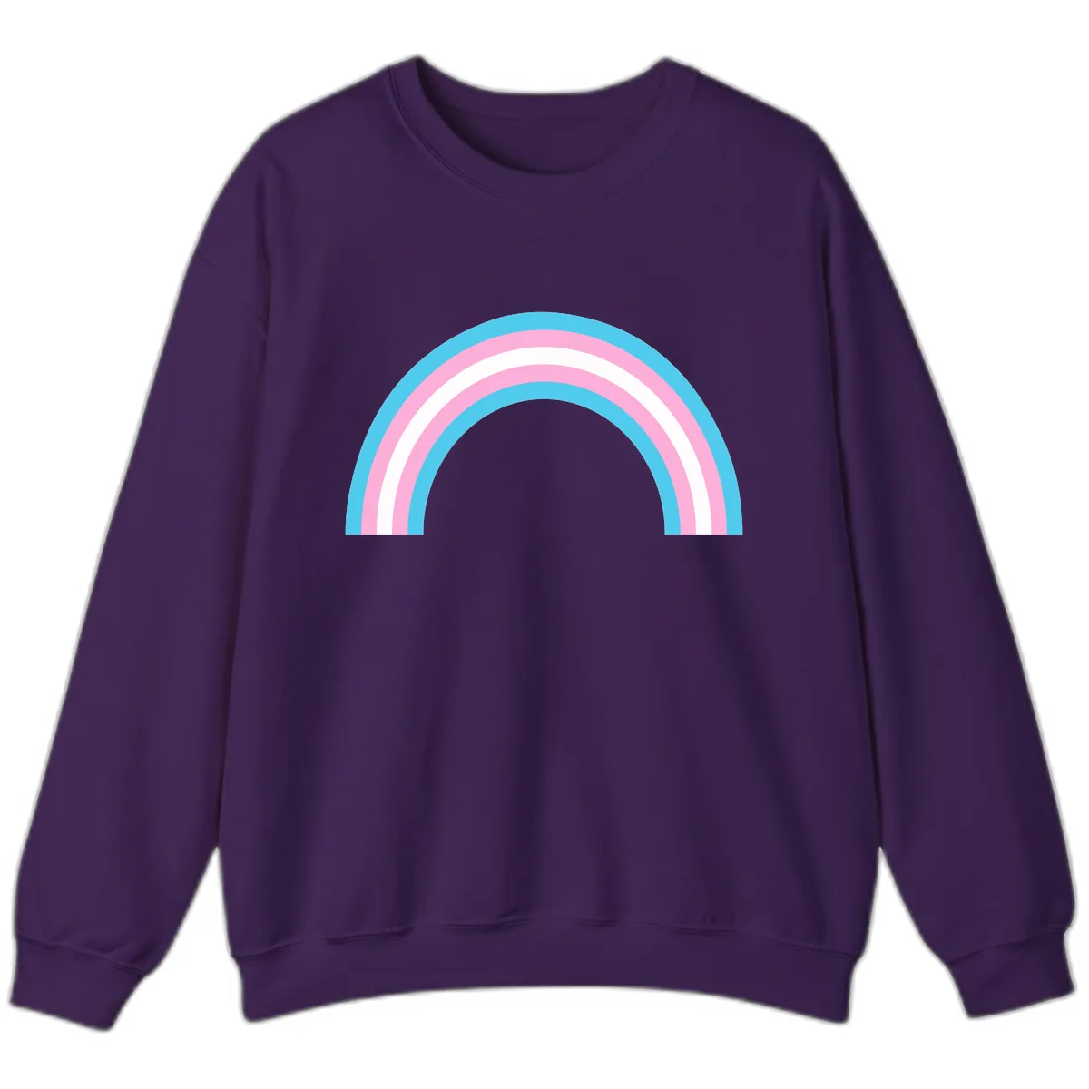 Pastel Rainbow Arch Sweatshirt in Purple