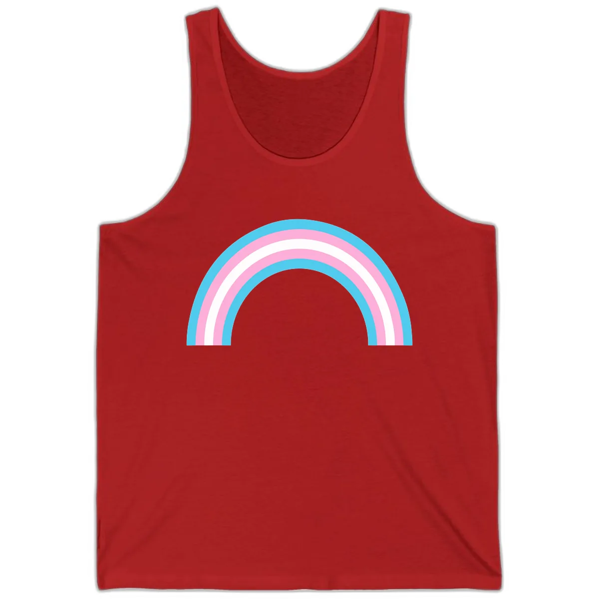 Pastel Rainbow Arch Tank in Red