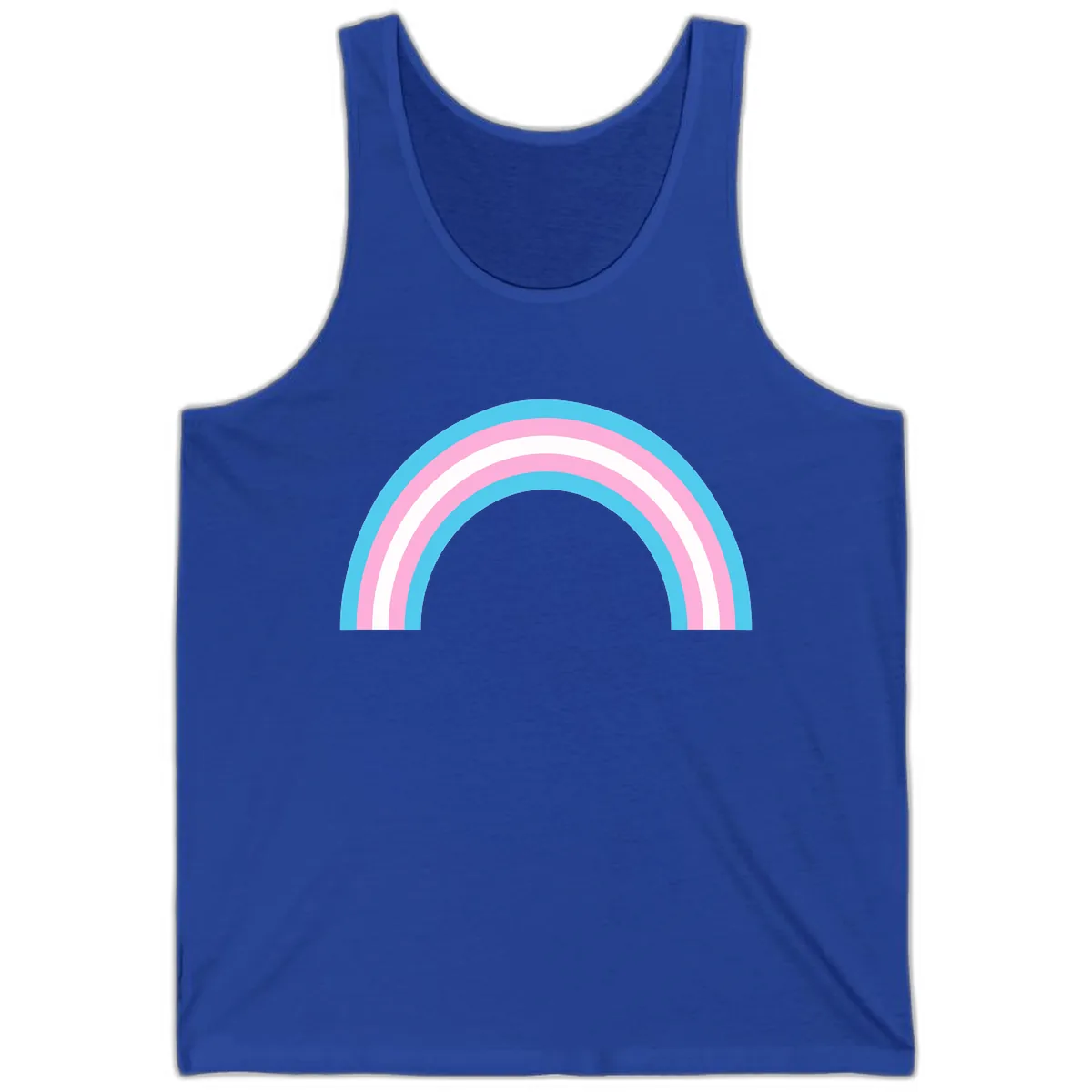 Pastel Rainbow Arch Tank in True Royal