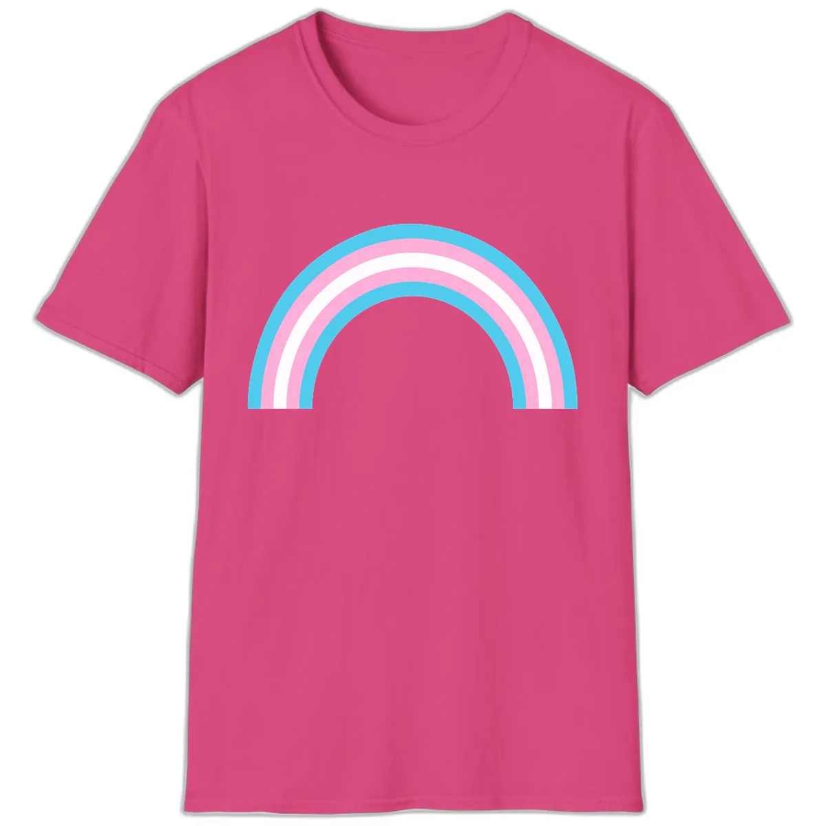 Pastel Rainbow Arch T-Shirt in Heliconia