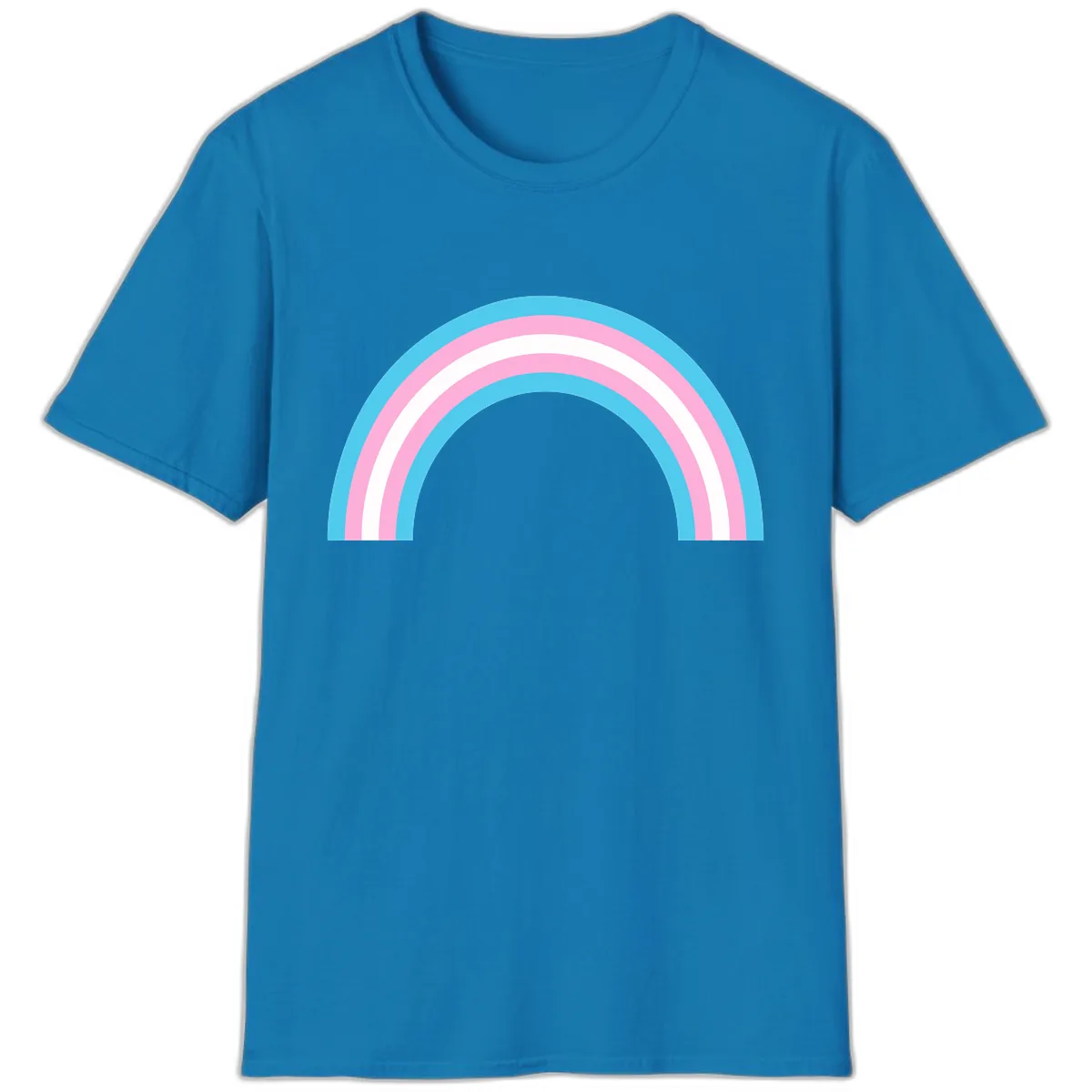Pastel Rainbow Arch T-Shirt in Sapphire