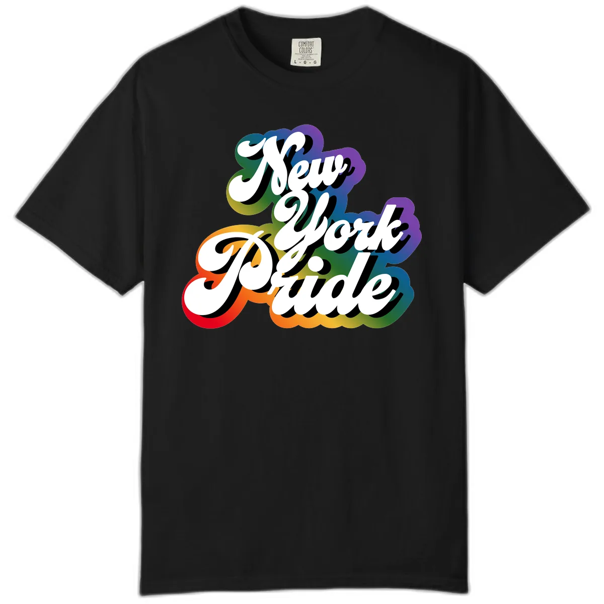 New York Pride Guide Comfort Color in Black