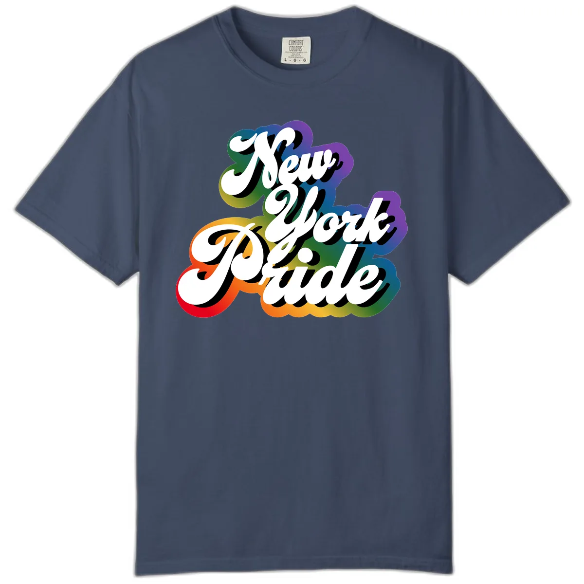 New York Pride Guide Comfort Color in Midnight