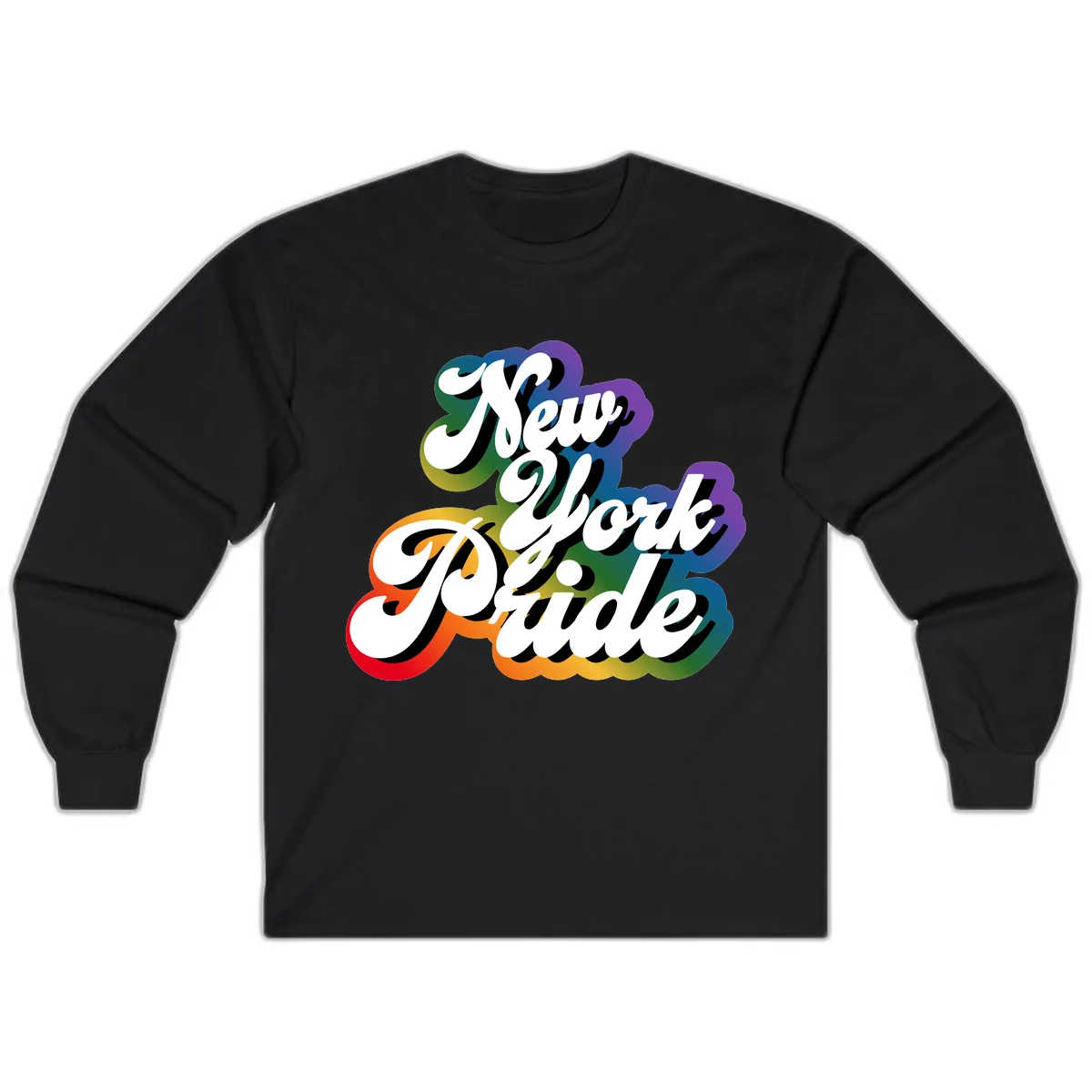 New York Pride Guide Long Sleeve in Black