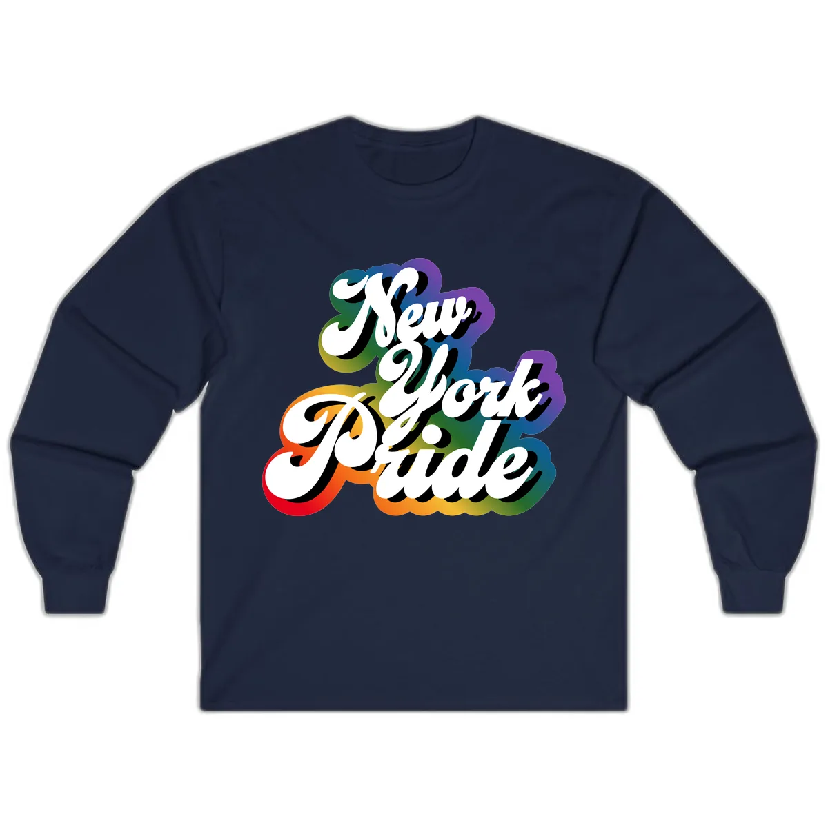 New York Pride Guide Long Sleeve in Navy