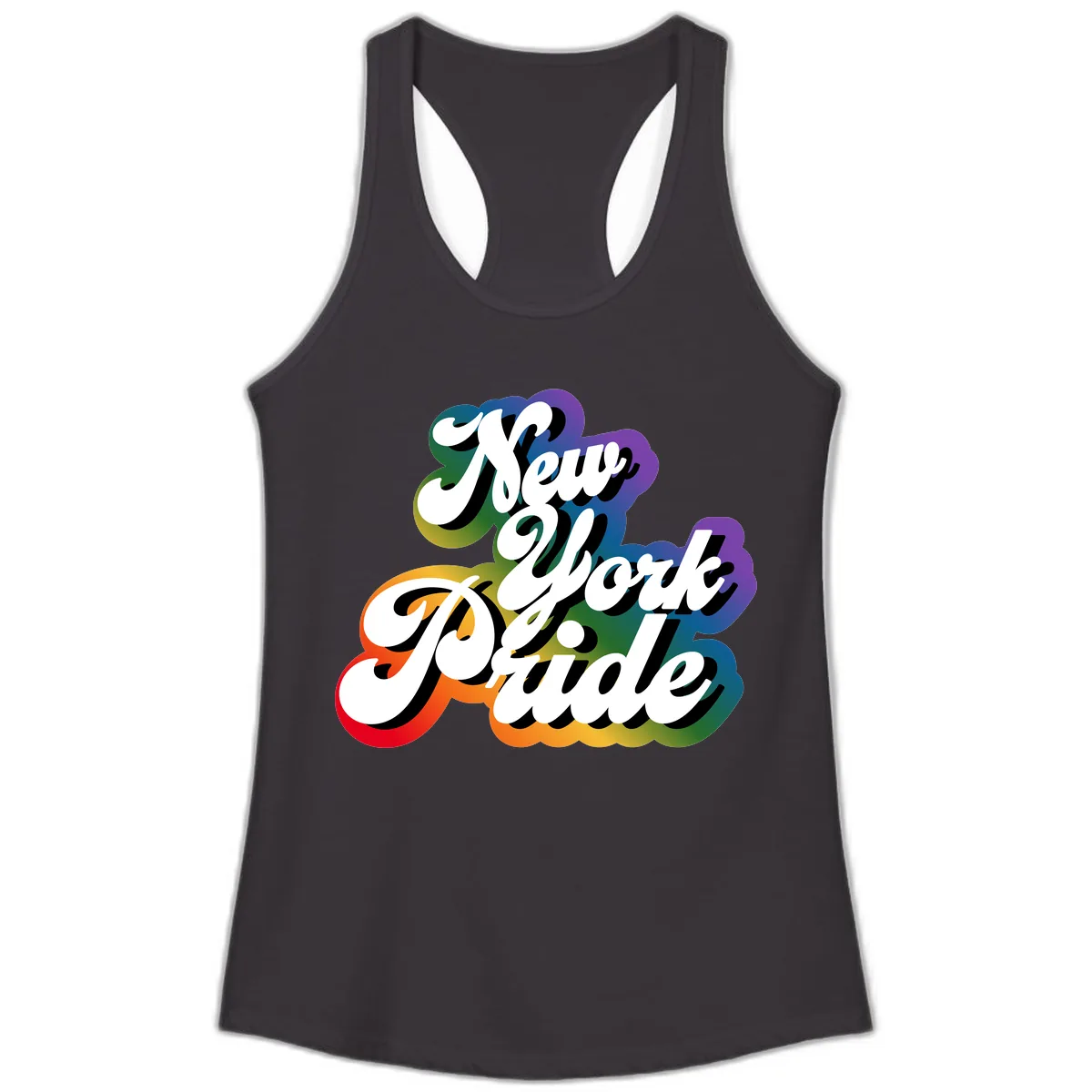 New York Pride Guide Ladies Tank in Black