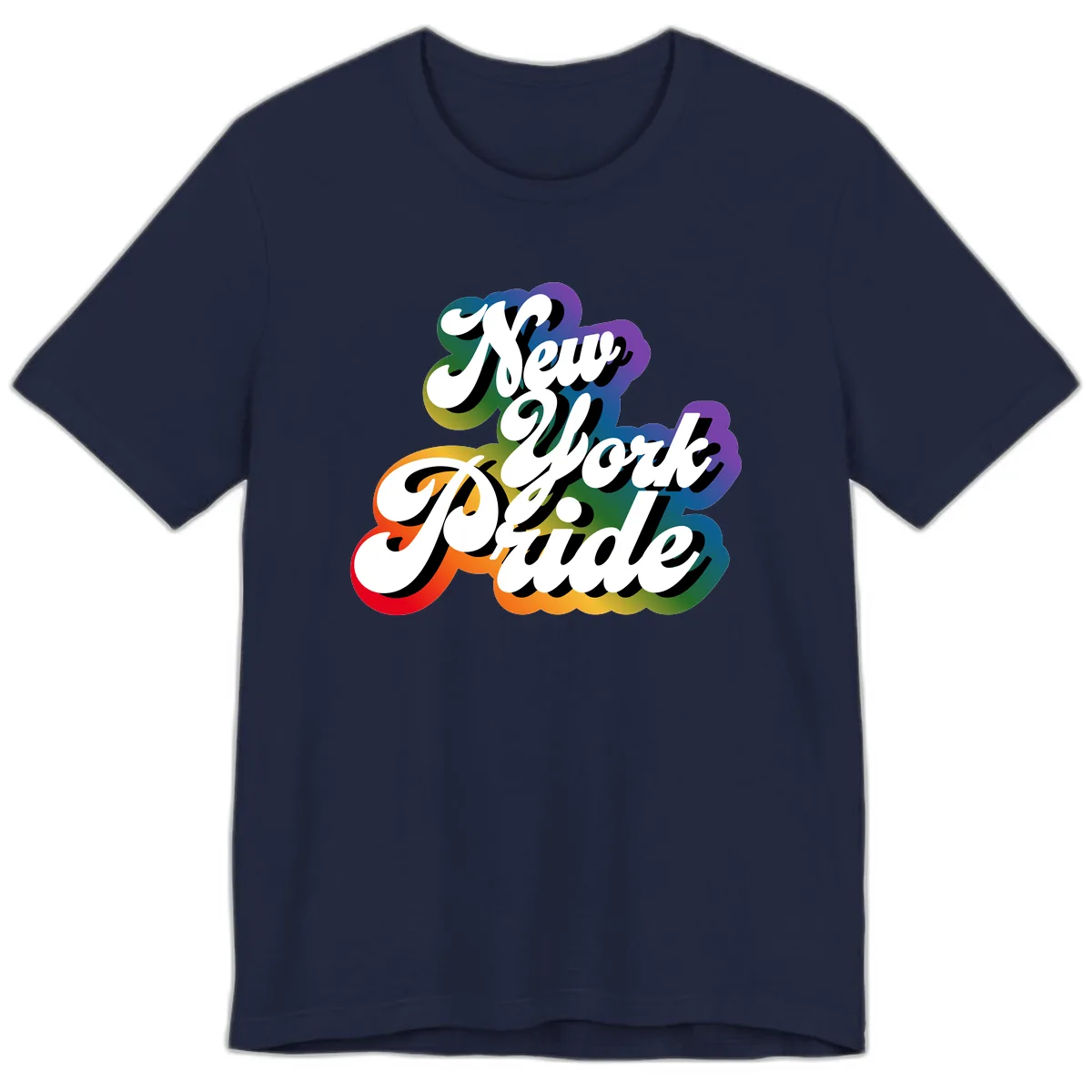 New York Pride Guide Premium T-Shirt in Navy