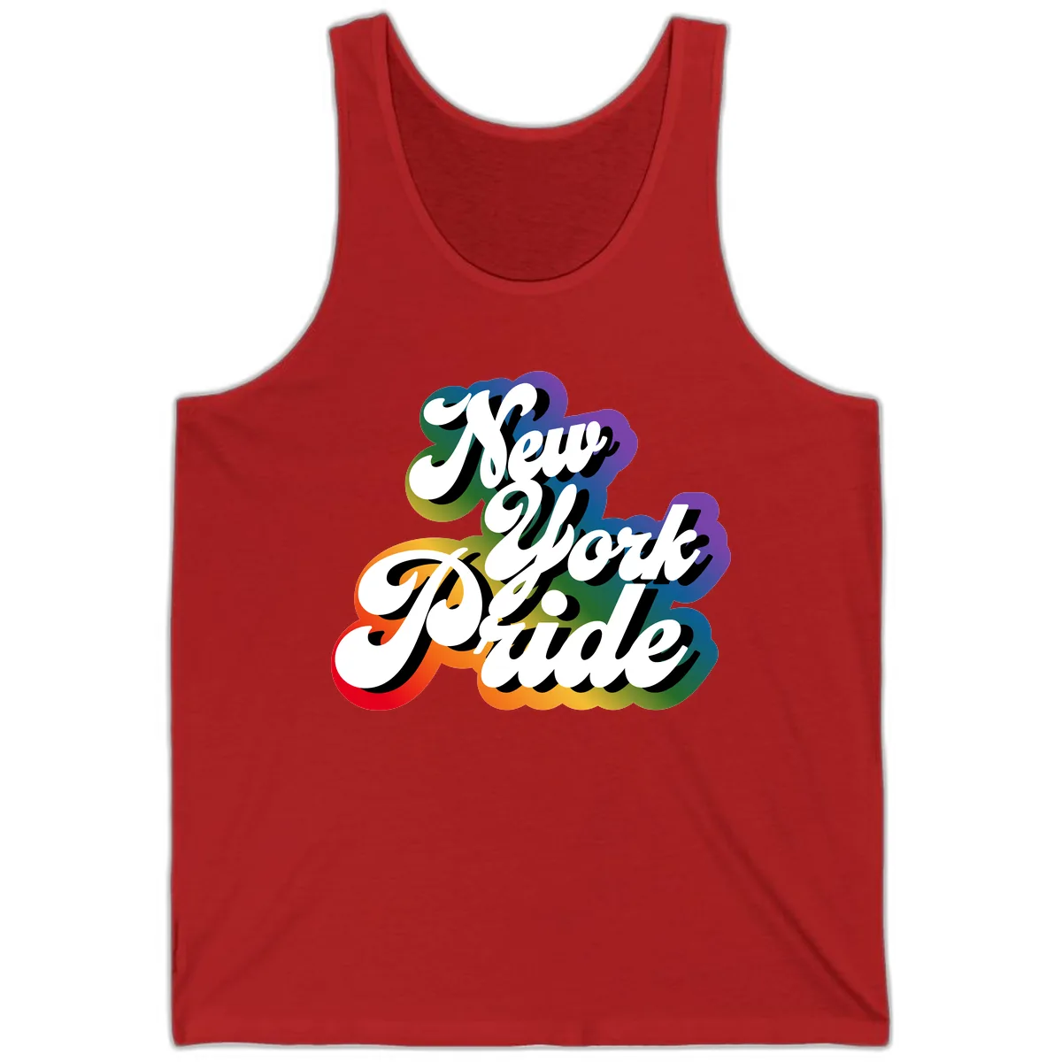 New York Pride Guide Tank in Red