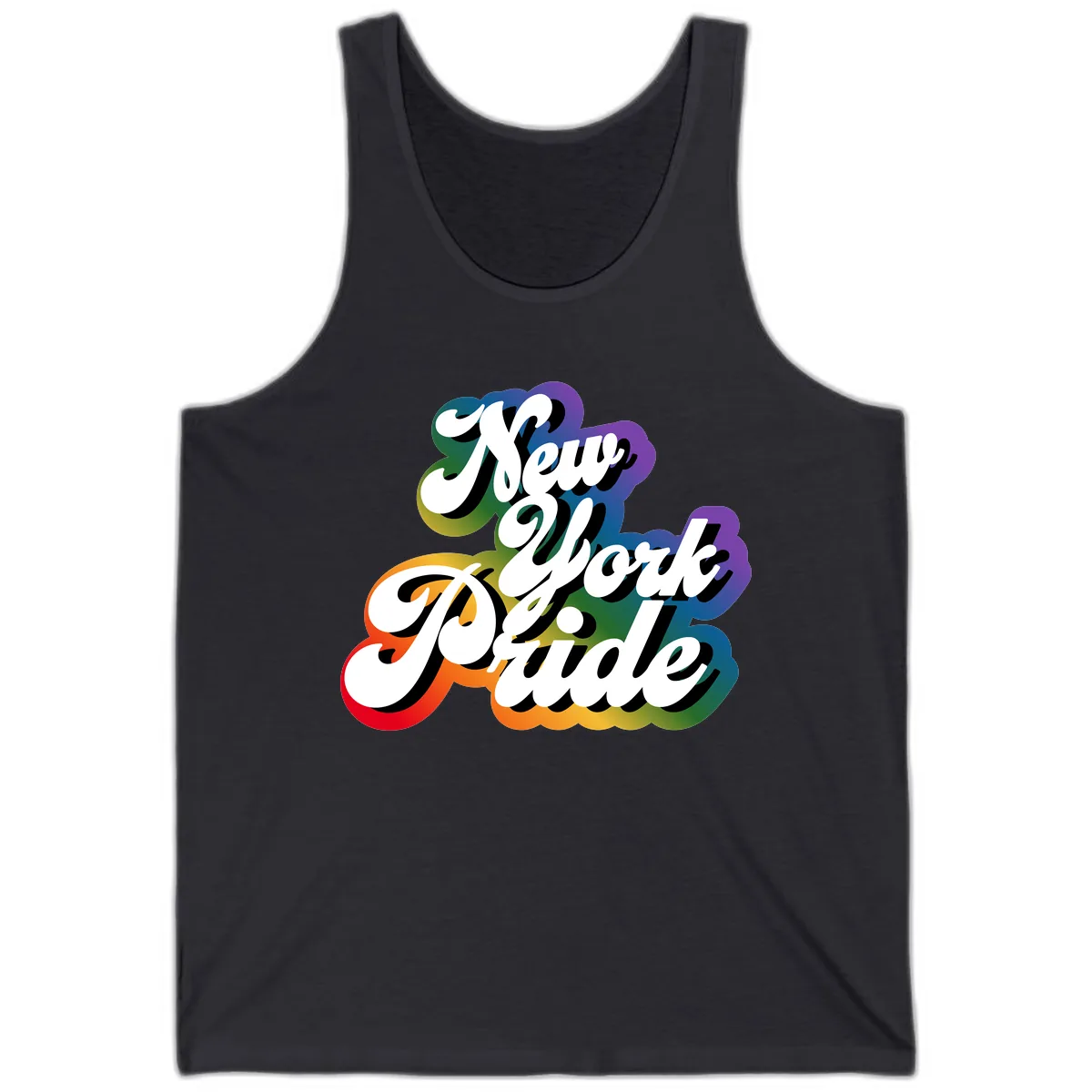 New York Pride Guide Tank in Dark Grey