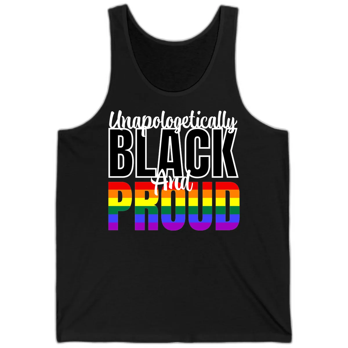 Unapologetically Black and Proud Tank in Black
