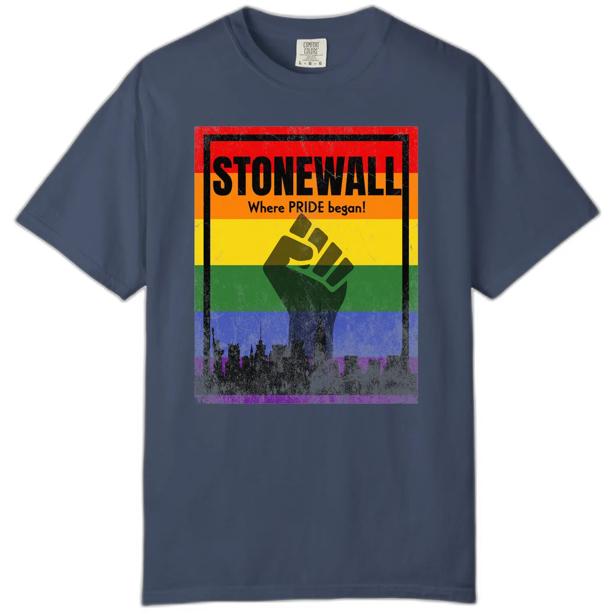Stonewall Where Pride Began Comfort Color in Midnight