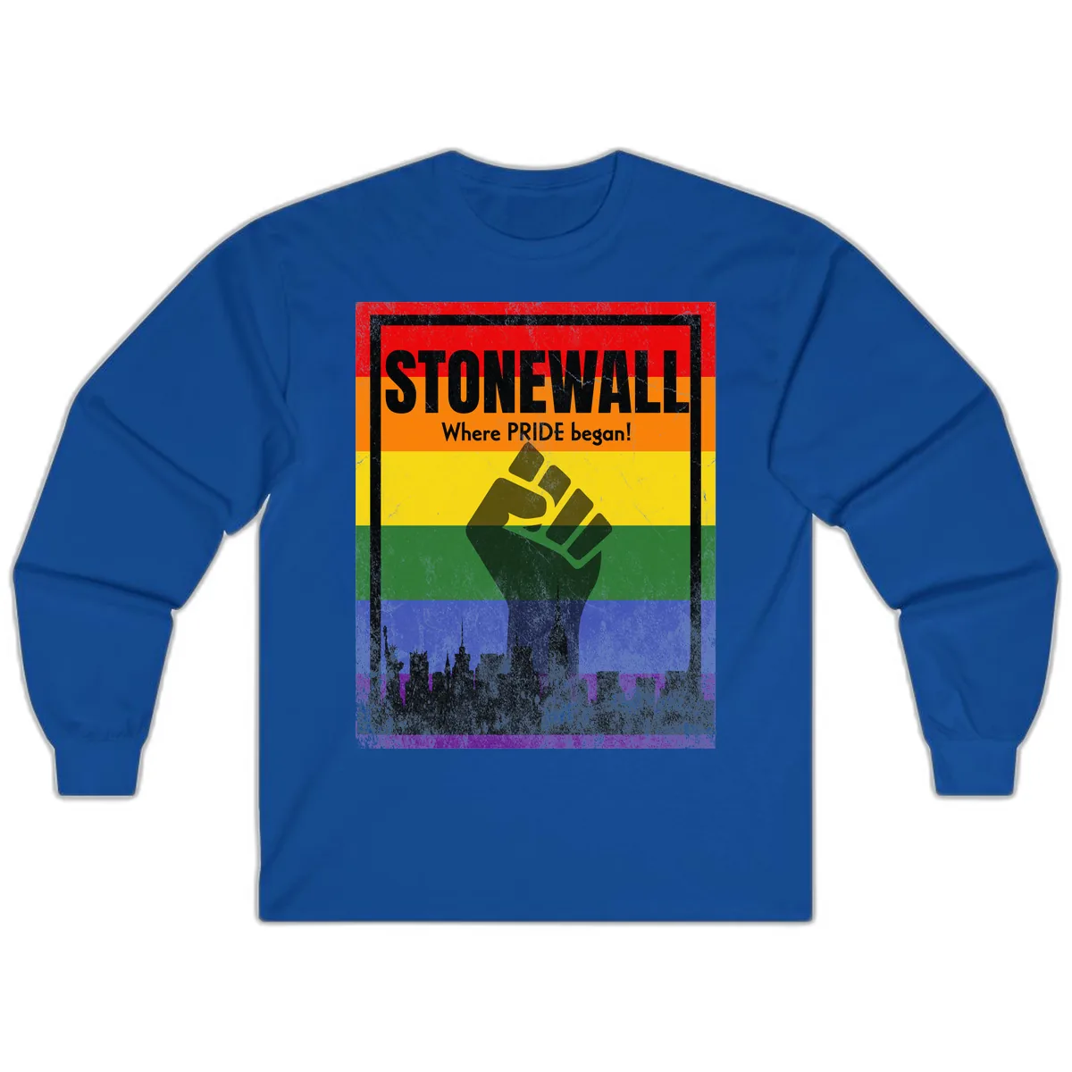 Stonewall Where Pride Began Long Sleeve in Royal