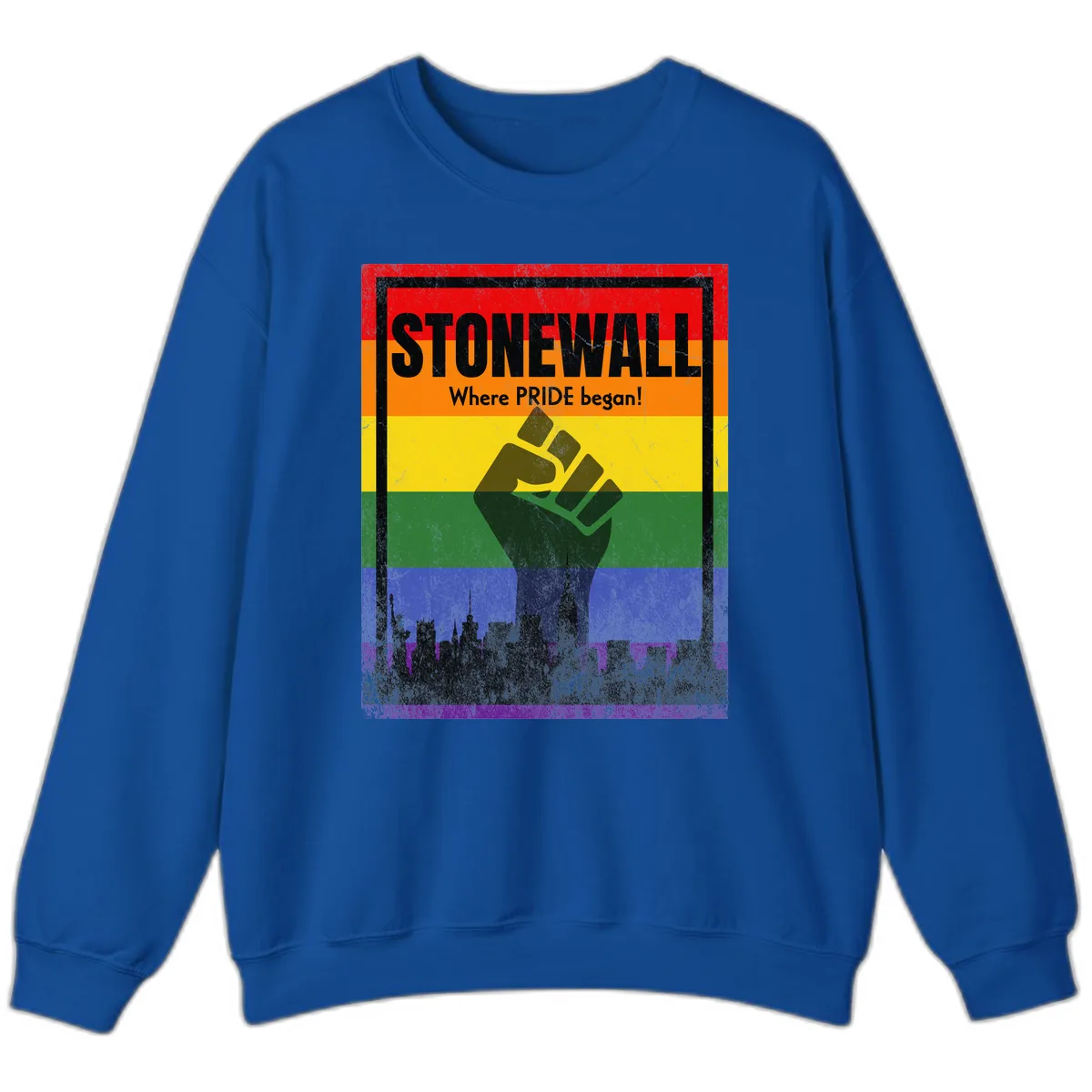 Stonewall Where Pride Began Sweatshirt in Royal