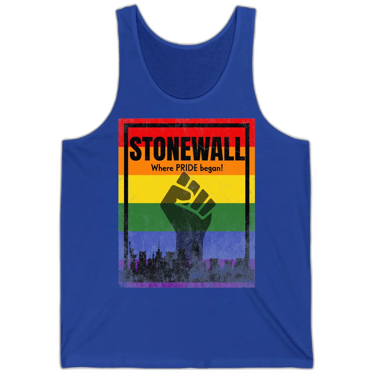 Stonewall Where Pride Began Tank in True Royal
