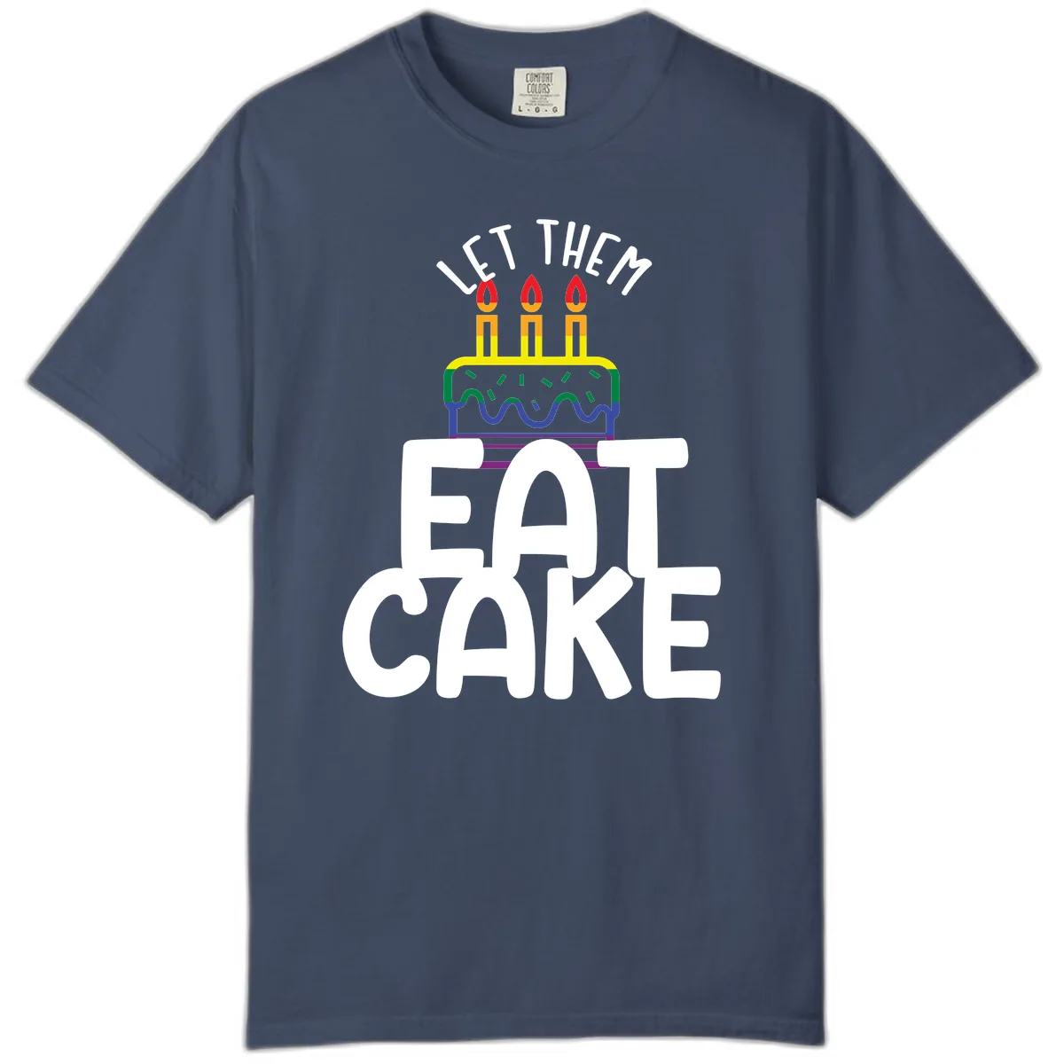 Let Them Eat Cake Pride Comfort Color in Midnight