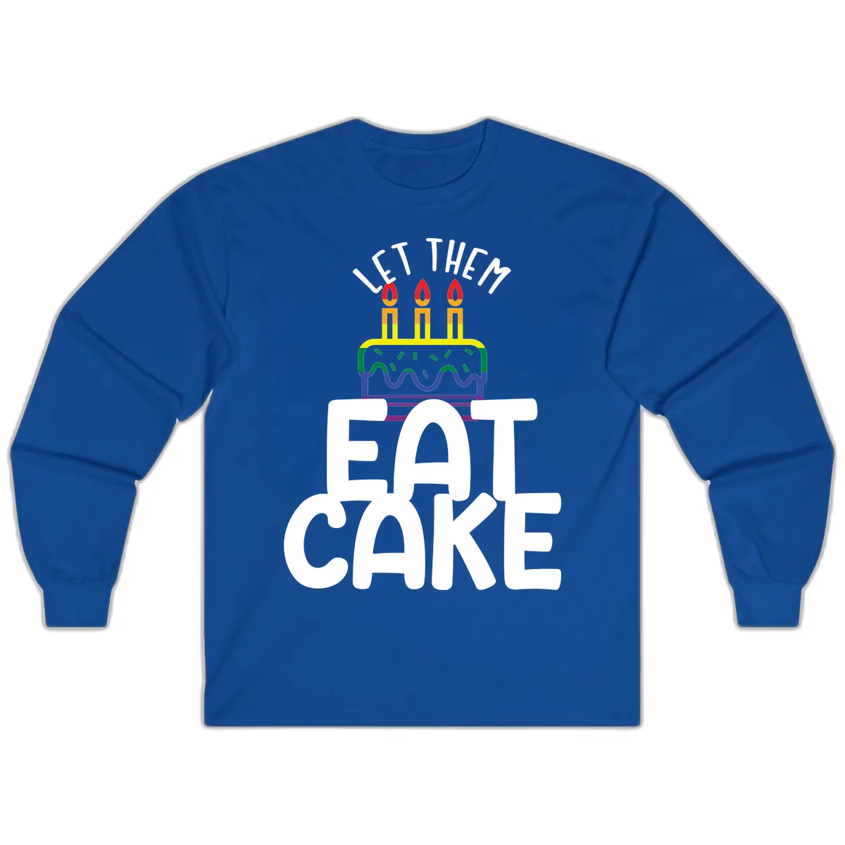 Let Them Eat Cake Pride Long Sleeve in Royal