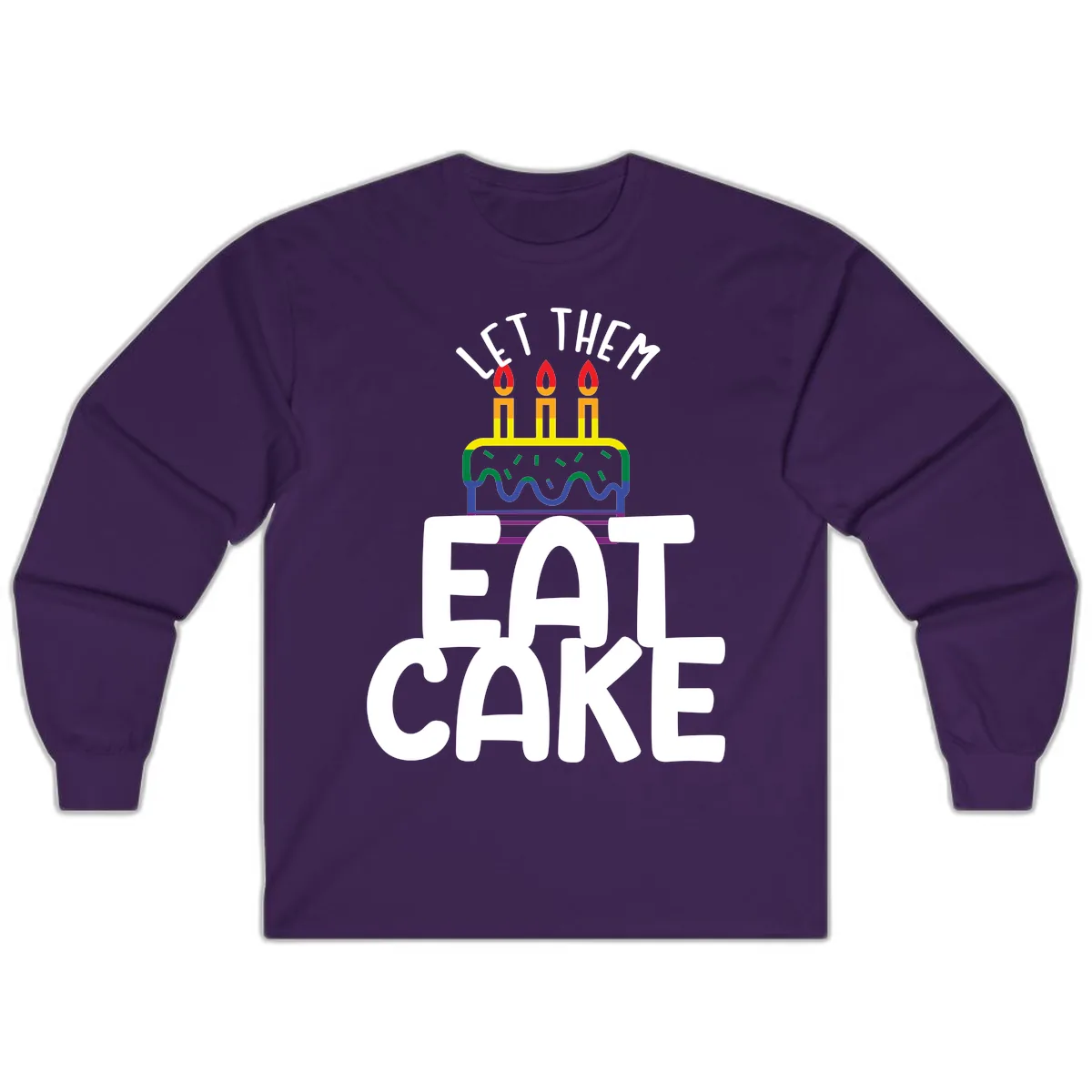 Let Them Eat Cake Pride Long Sleeve in Purple