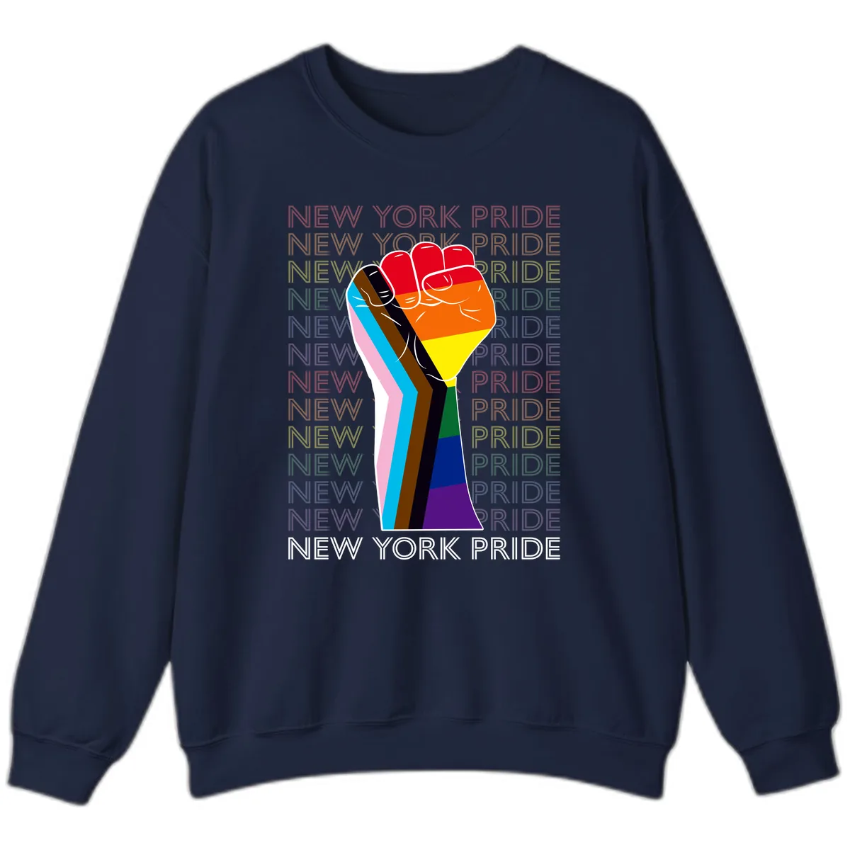 New York Pride Fist Sweatshirt in Navy