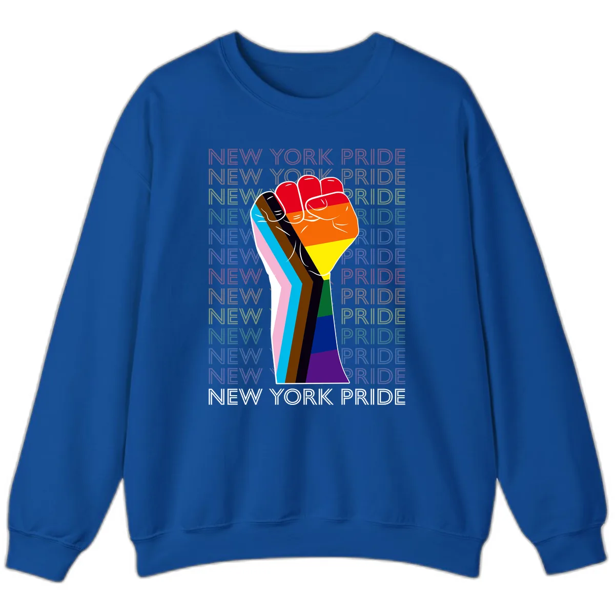 New York Pride Fist Sweatshirt in Royal