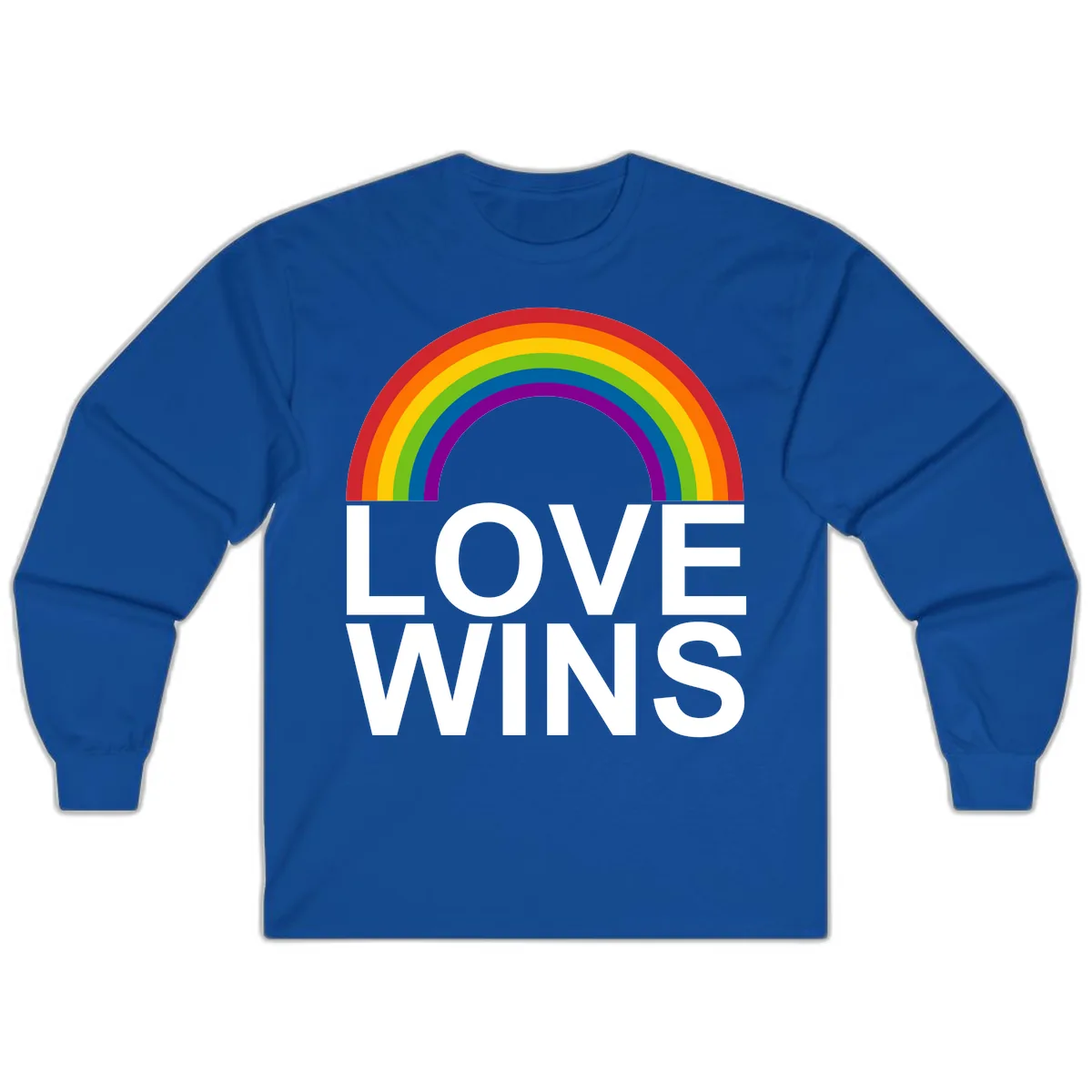 Love Wins Rainbow Pride Long Sleeve in Royal