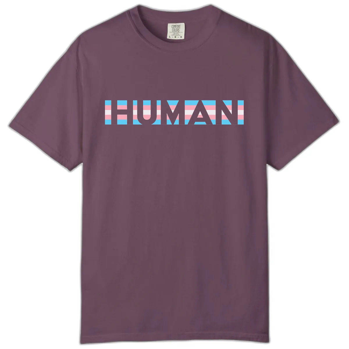 Human Pride Striped Design Comfort Color in Berry