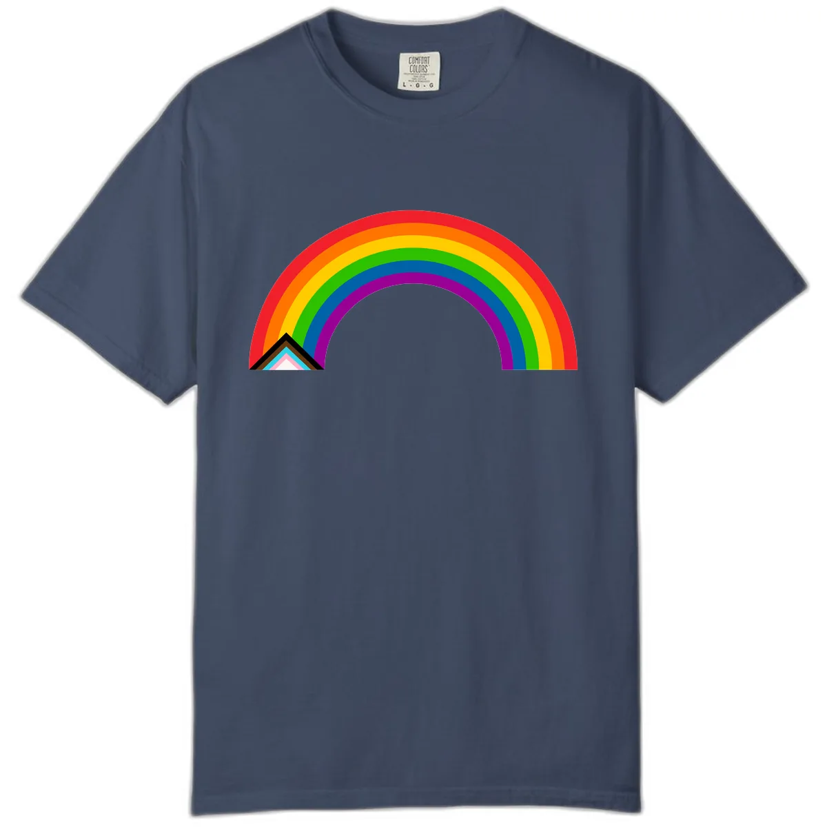 Classic Rainbow Pride Arc Comfort Color in Midnight