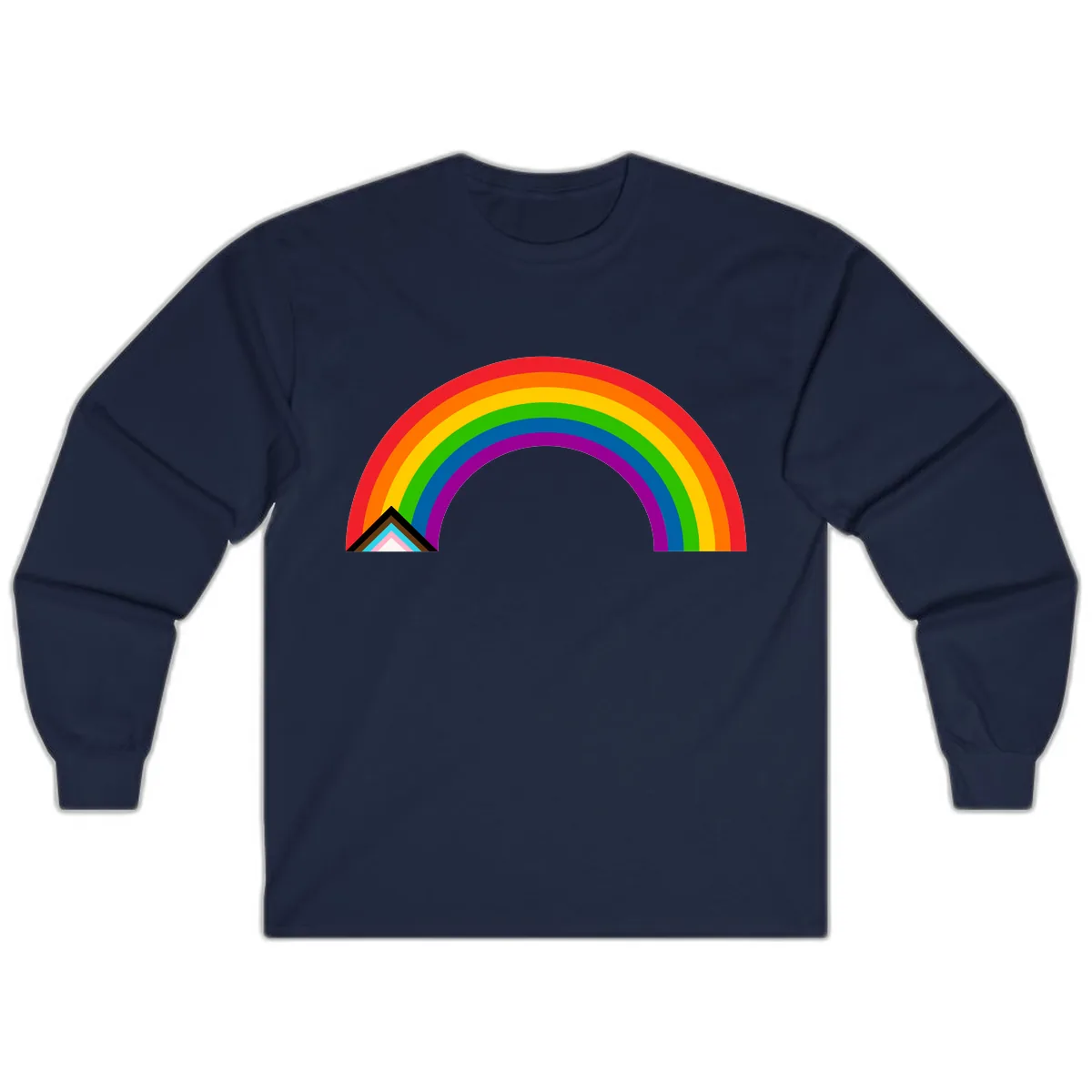 Classic Rainbow Pride Arc Long Sleeve in Navy