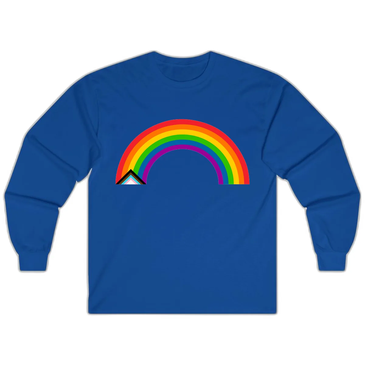 Classic Rainbow Pride Arc Long Sleeve in Royal