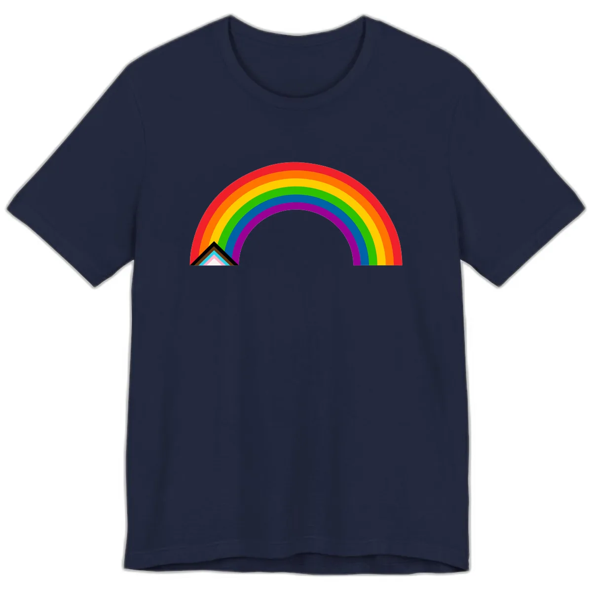 Classic Rainbow Pride Arc Premium T-Shirt in Navy