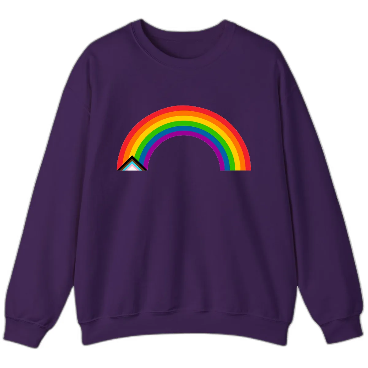 Classic Rainbow Pride Arc Sweatshirt in Purple