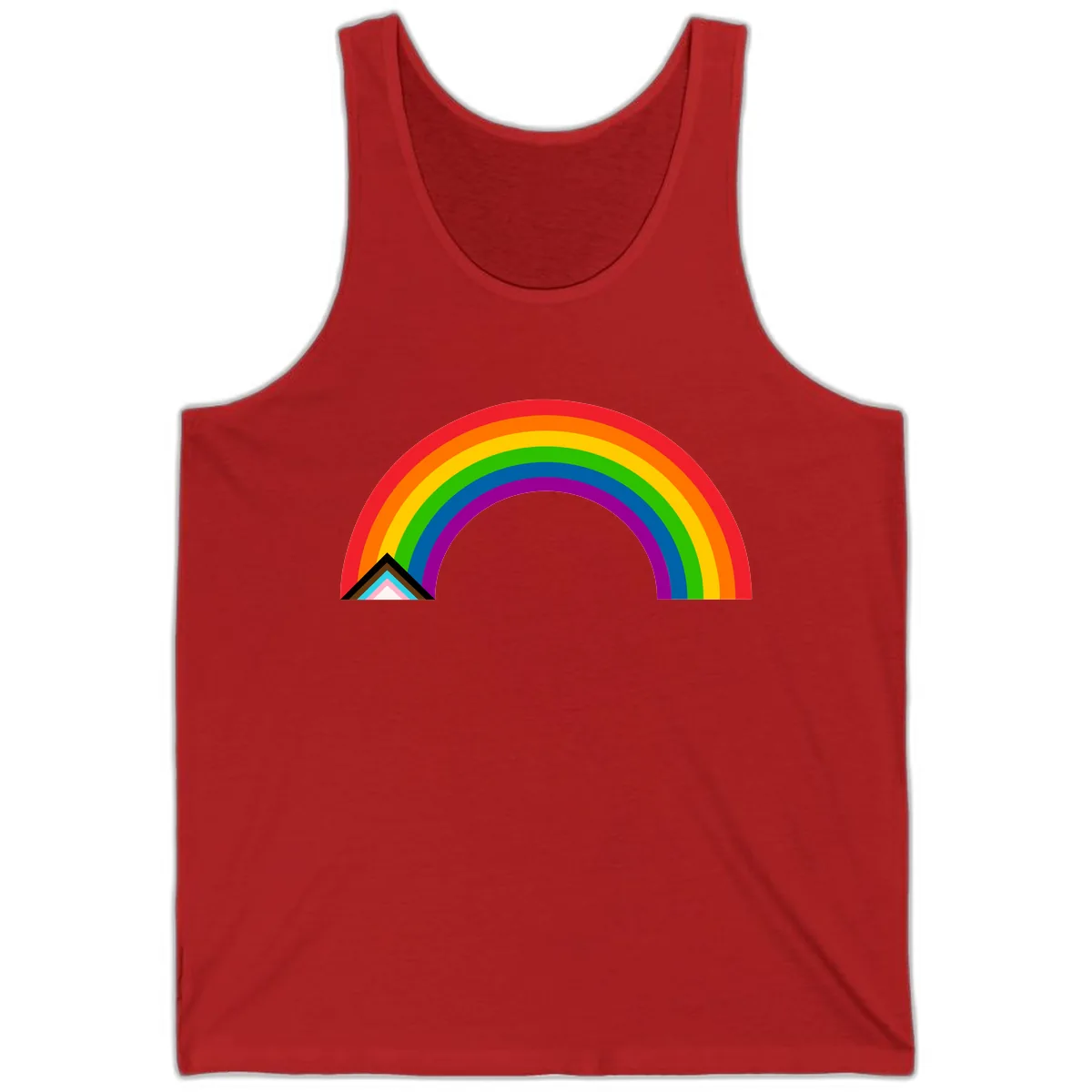 Classic Rainbow Pride Arc Tank in Red