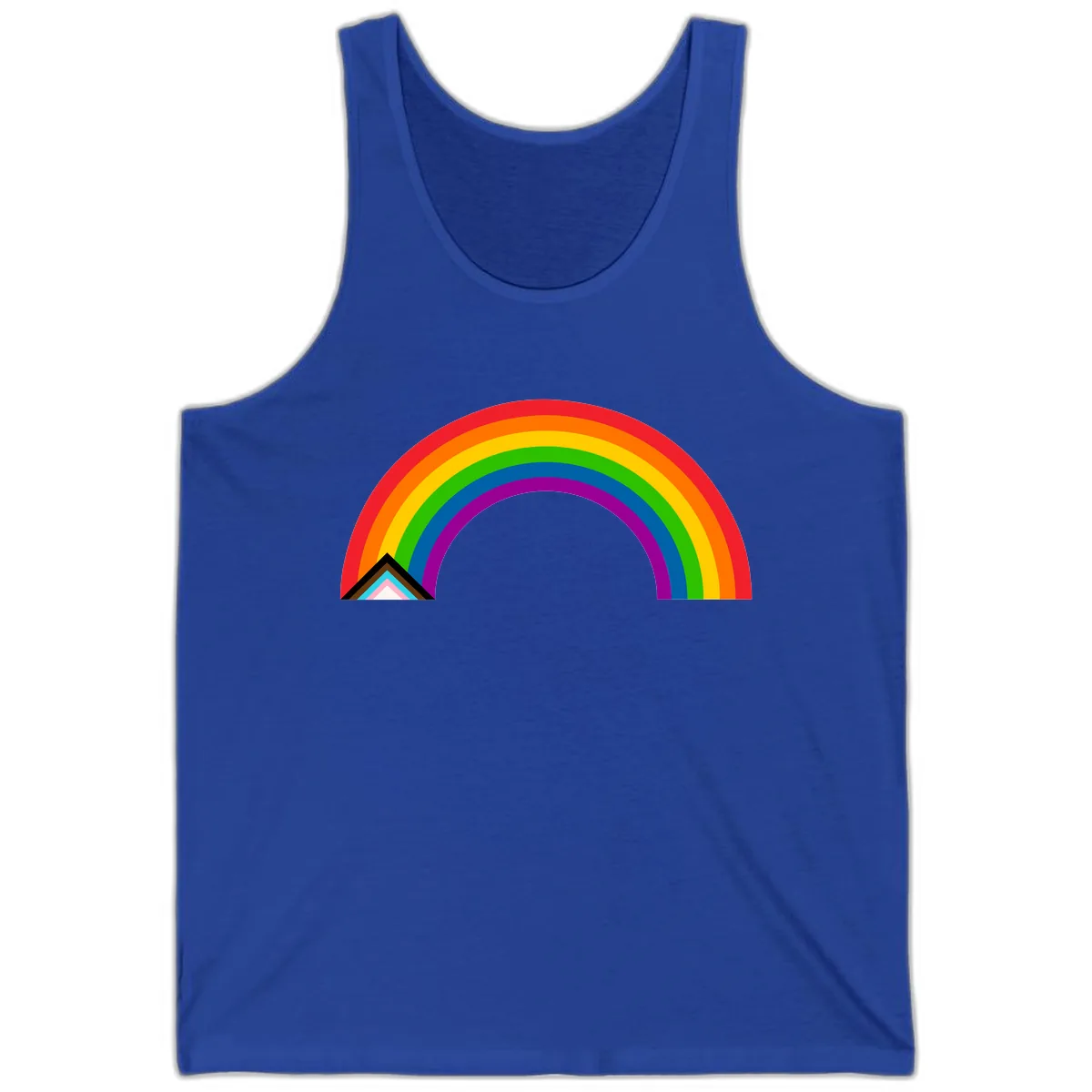 Classic Rainbow Pride Arc Tank in True Royal