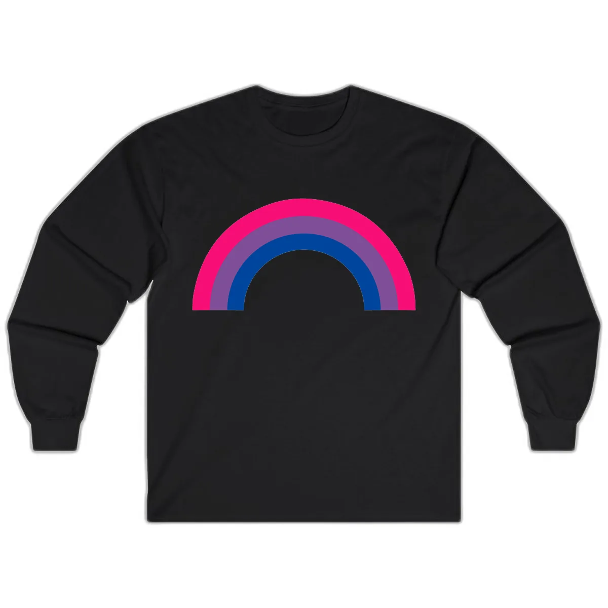 Concentric Rainbow Pride Spectrum Long Sleeve in Black