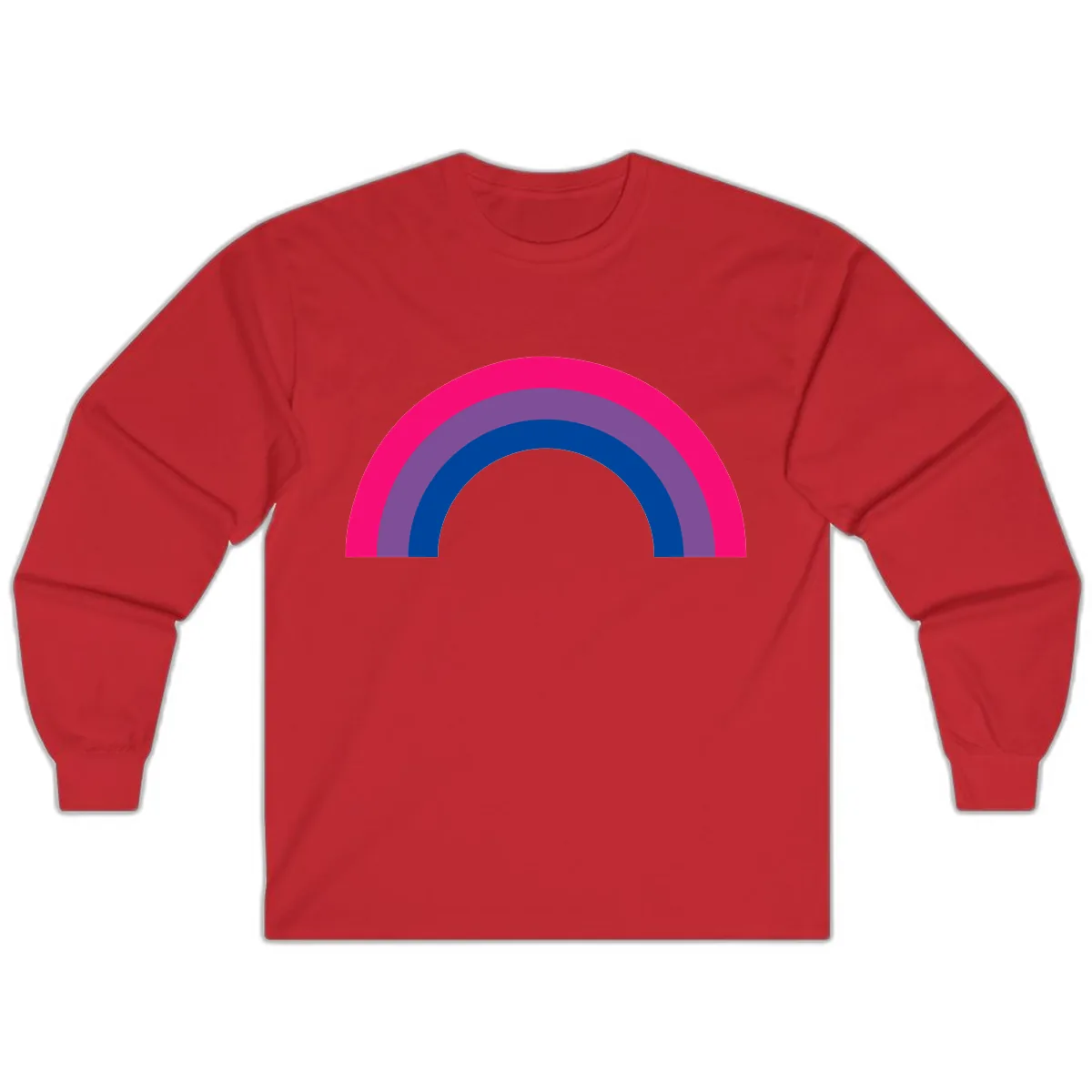 Concentric Rainbow Pride Spectrum Long Sleeve in Red