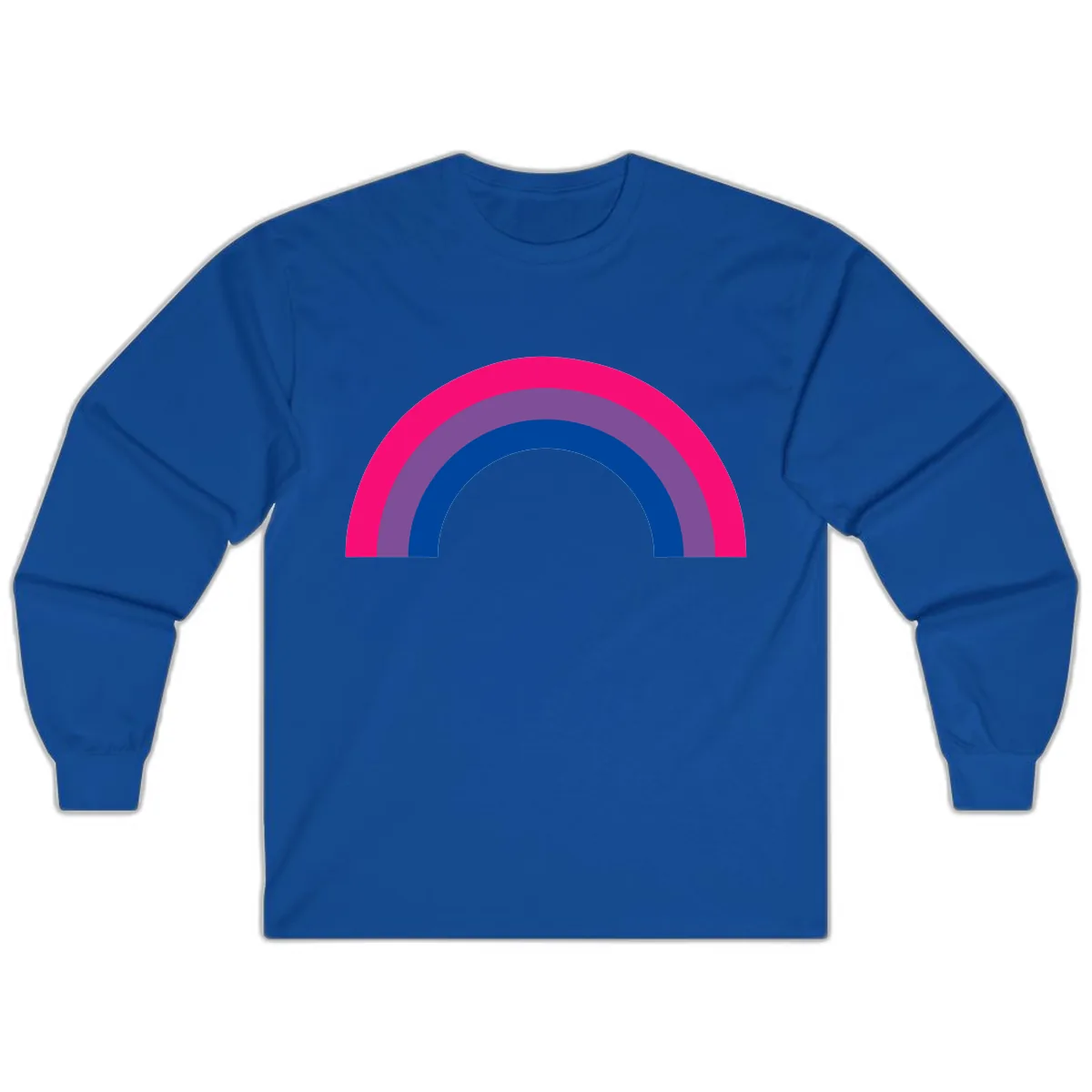 Concentric Rainbow Pride Spectrum Long Sleeve in Royal