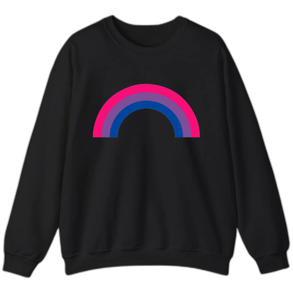 Concentric Rainbow Pride Spectrum Sweatshirt in Black