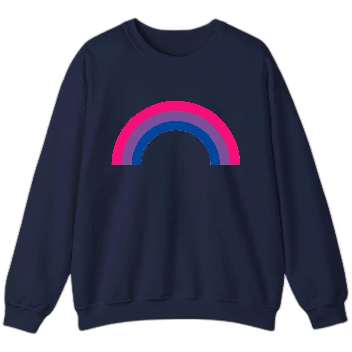 Concentric Rainbow Pride Spectrum Sweatshirt in Navy