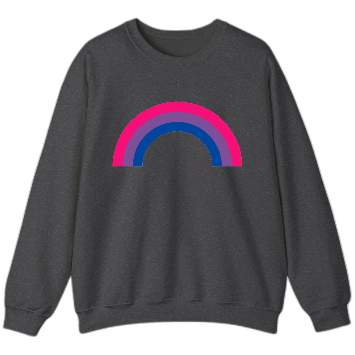 Concentric Rainbow Pride Spectrum Sweatshirt in Dark Heather