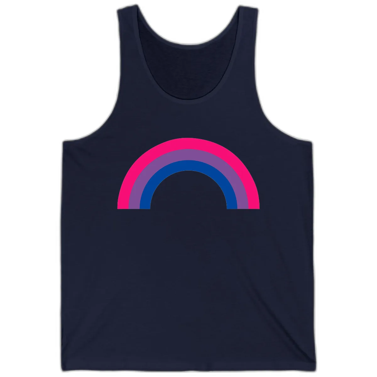 Concentric Rainbow Pride Spectrum Tank in Navy