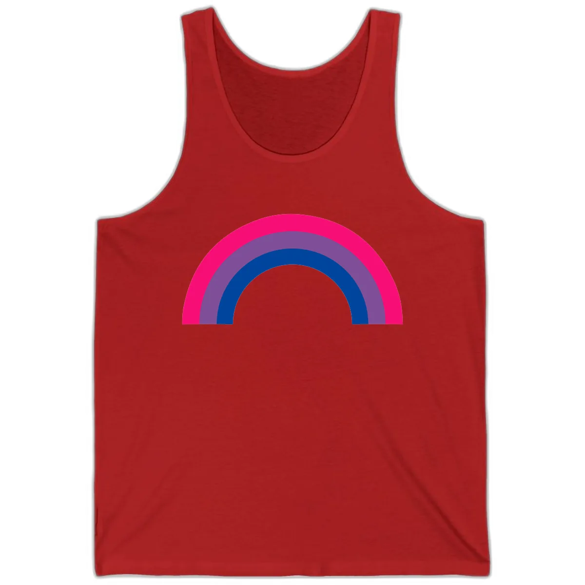 Concentric Rainbow Pride Spectrum Tank in Red