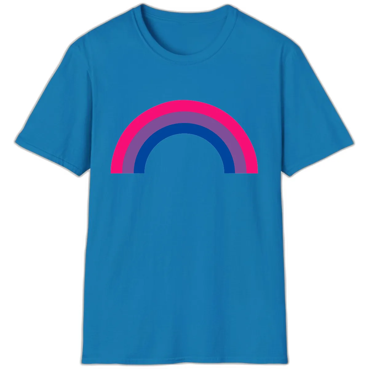 Concentric Rainbow Pride Spectrum T-Shirt in Sapphire