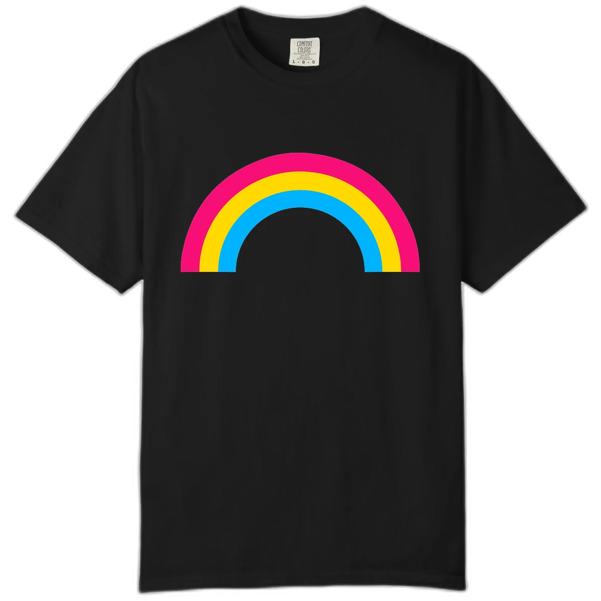 Classic Rainbow Stripes Comfort Color in Black