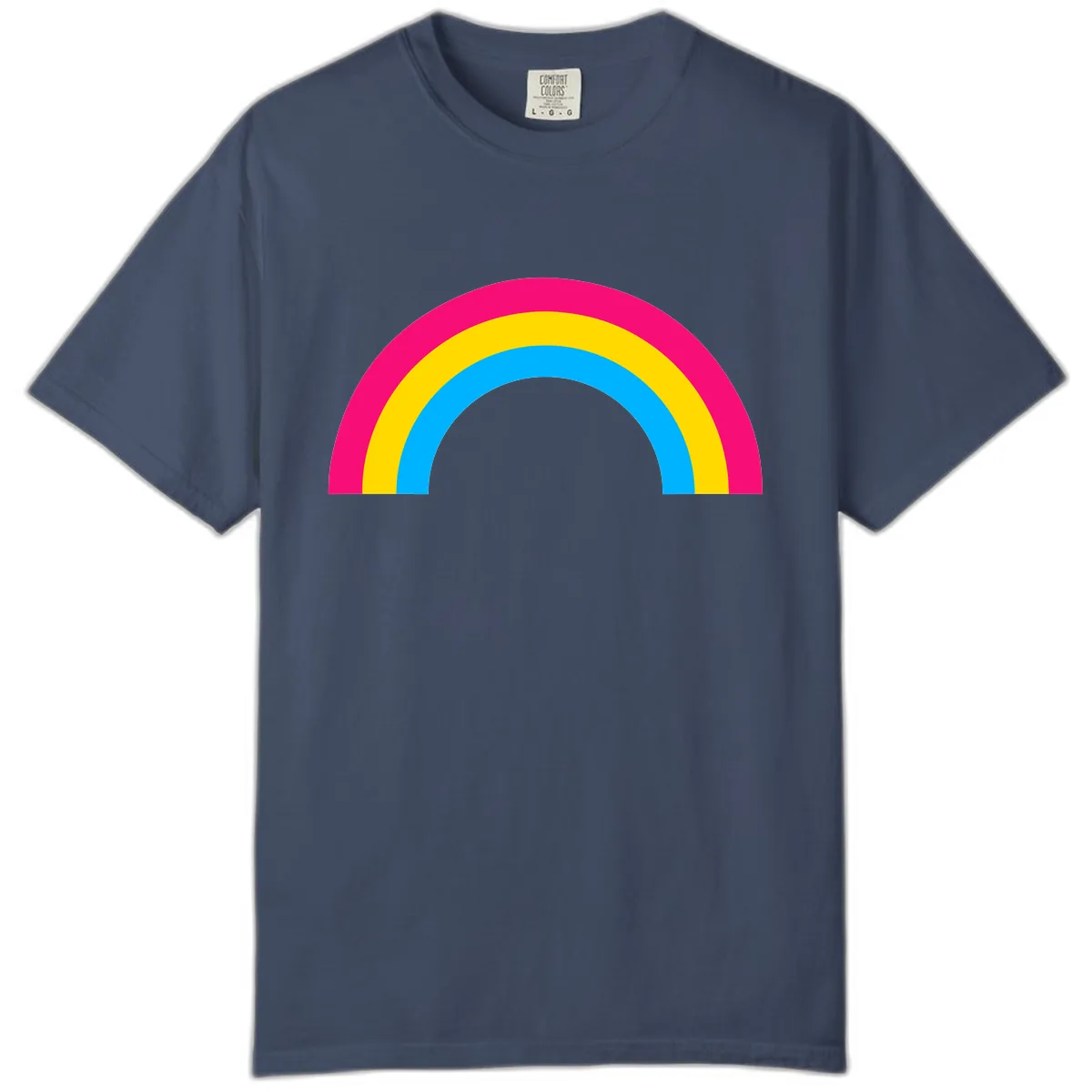 Classic Rainbow Stripes Comfort Color in Midnight