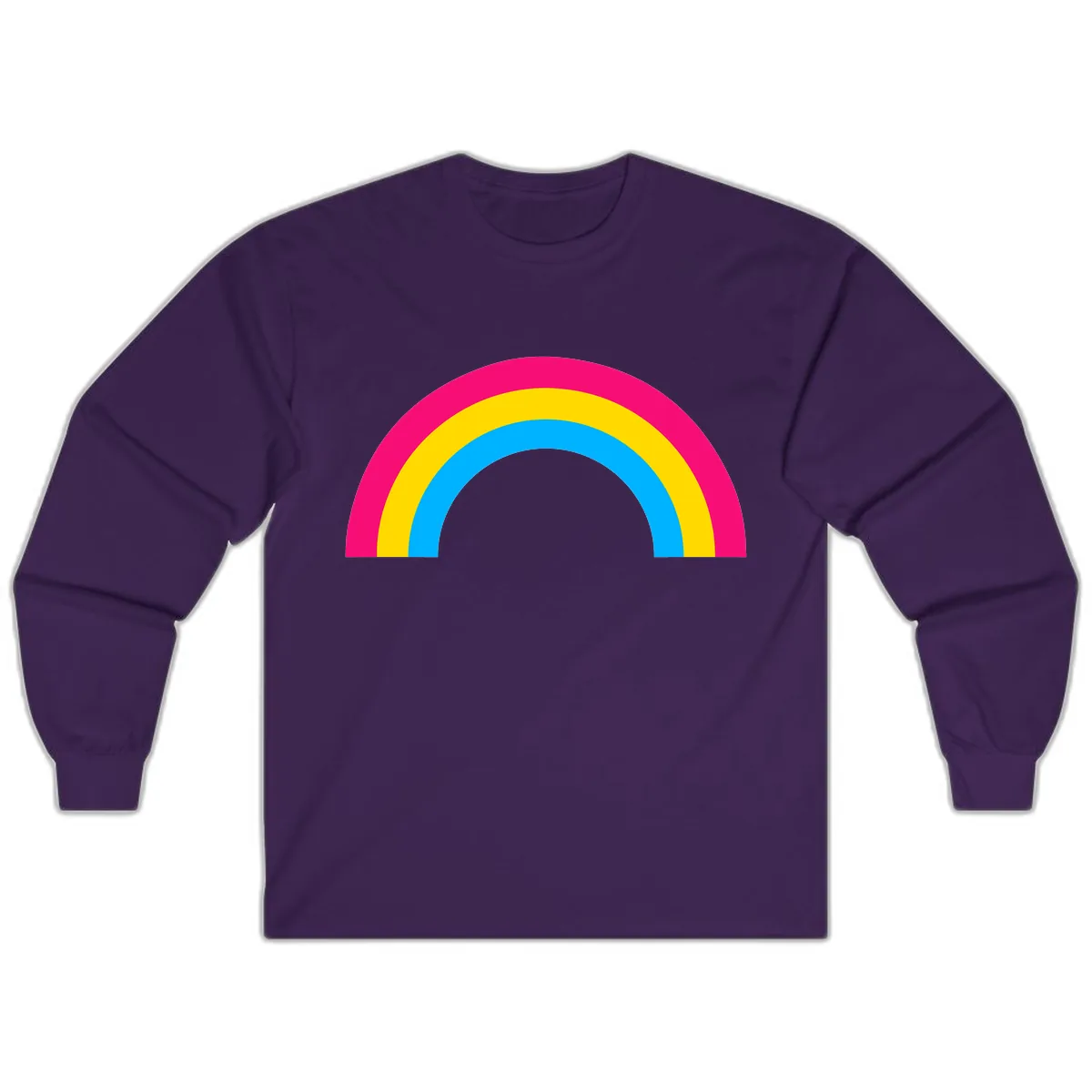 Classic Rainbow Stripes Long Sleeve in Purple