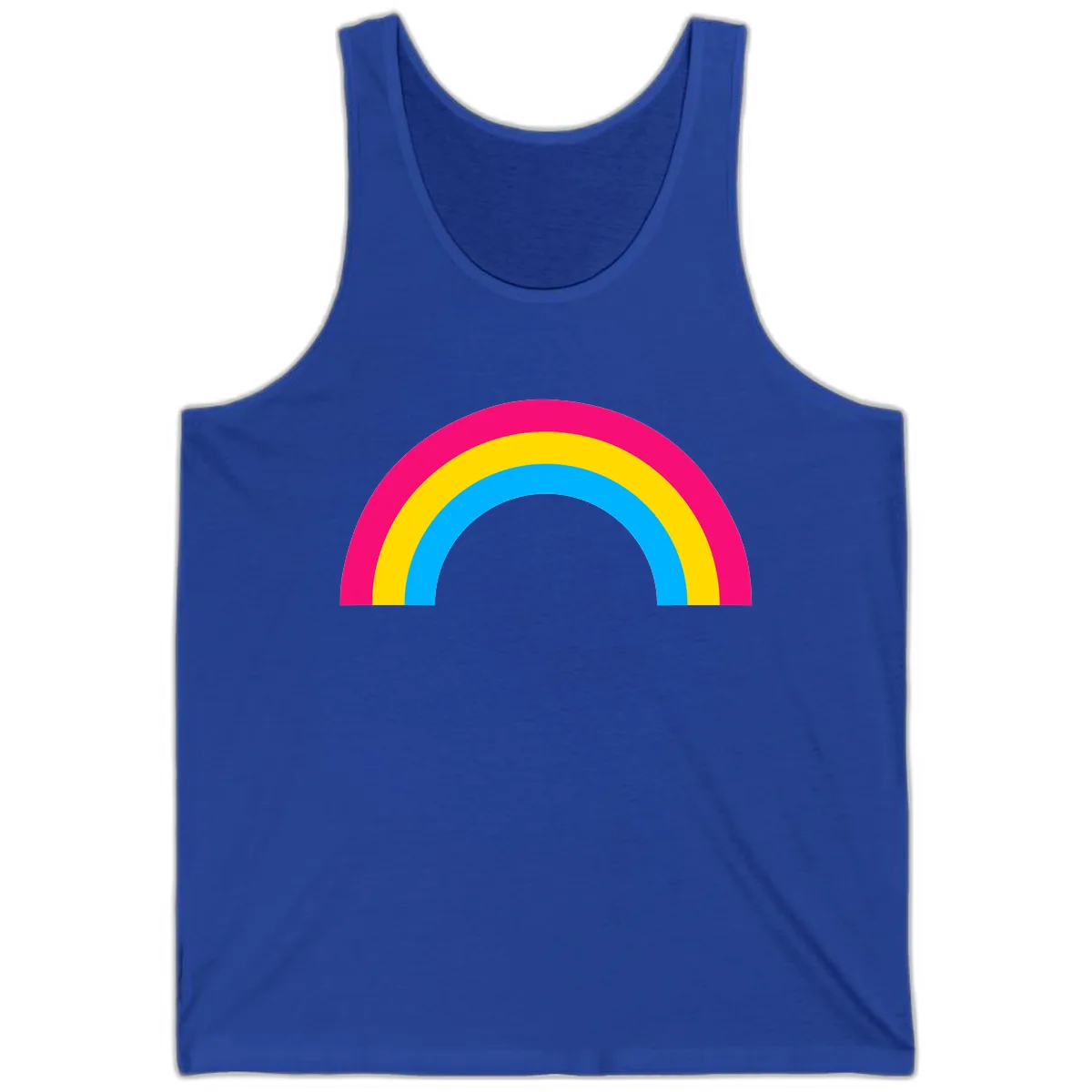 Classic Rainbow Stripes Tank in True Royal