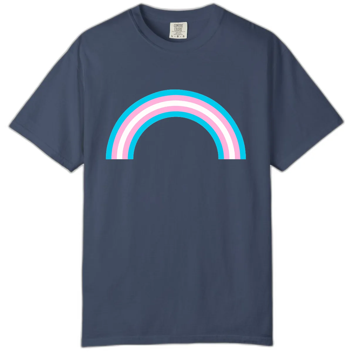 Pastel Rainbow Arch Comfort Color in Midnight